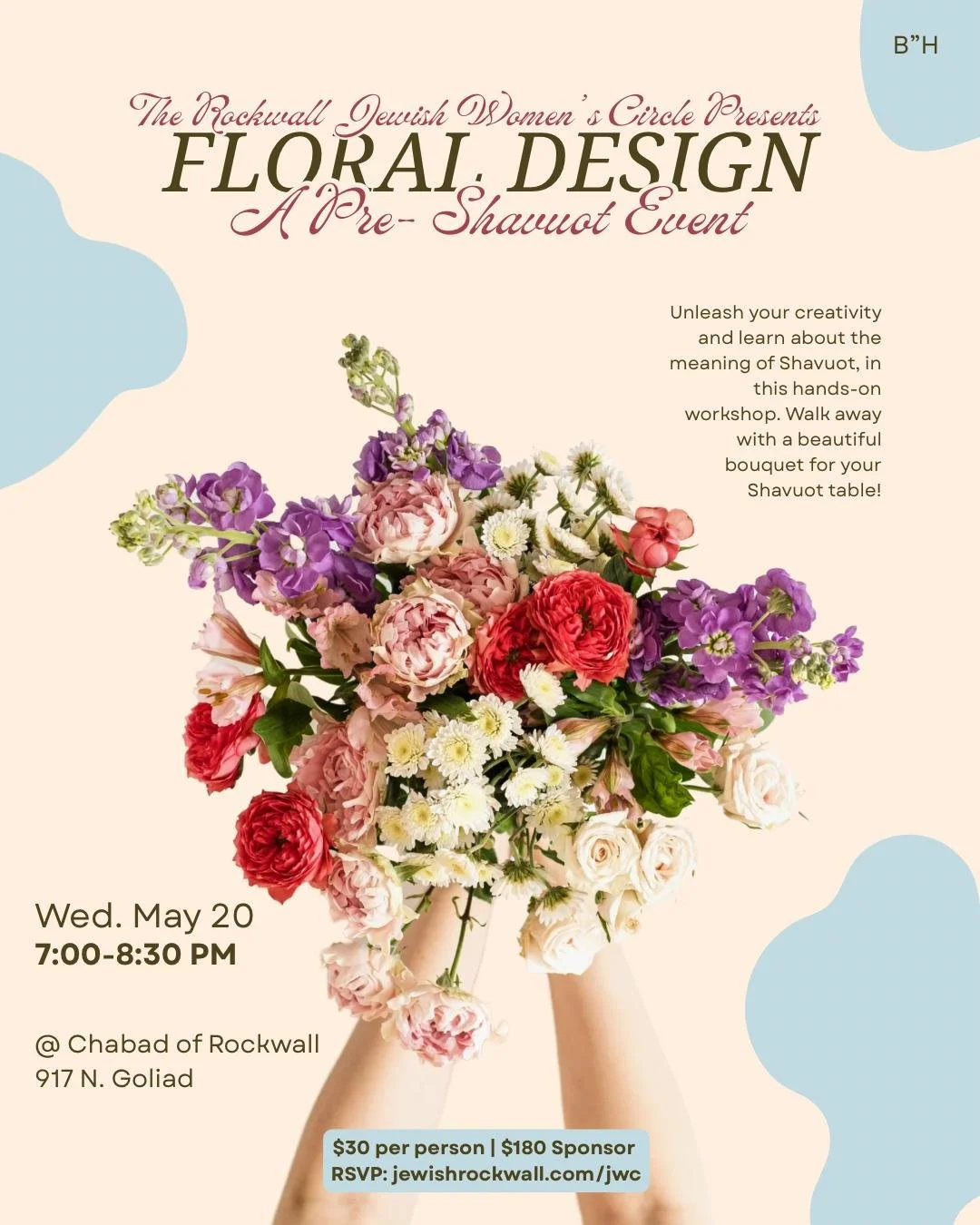 JWC Pre- Shavuot Floral Design