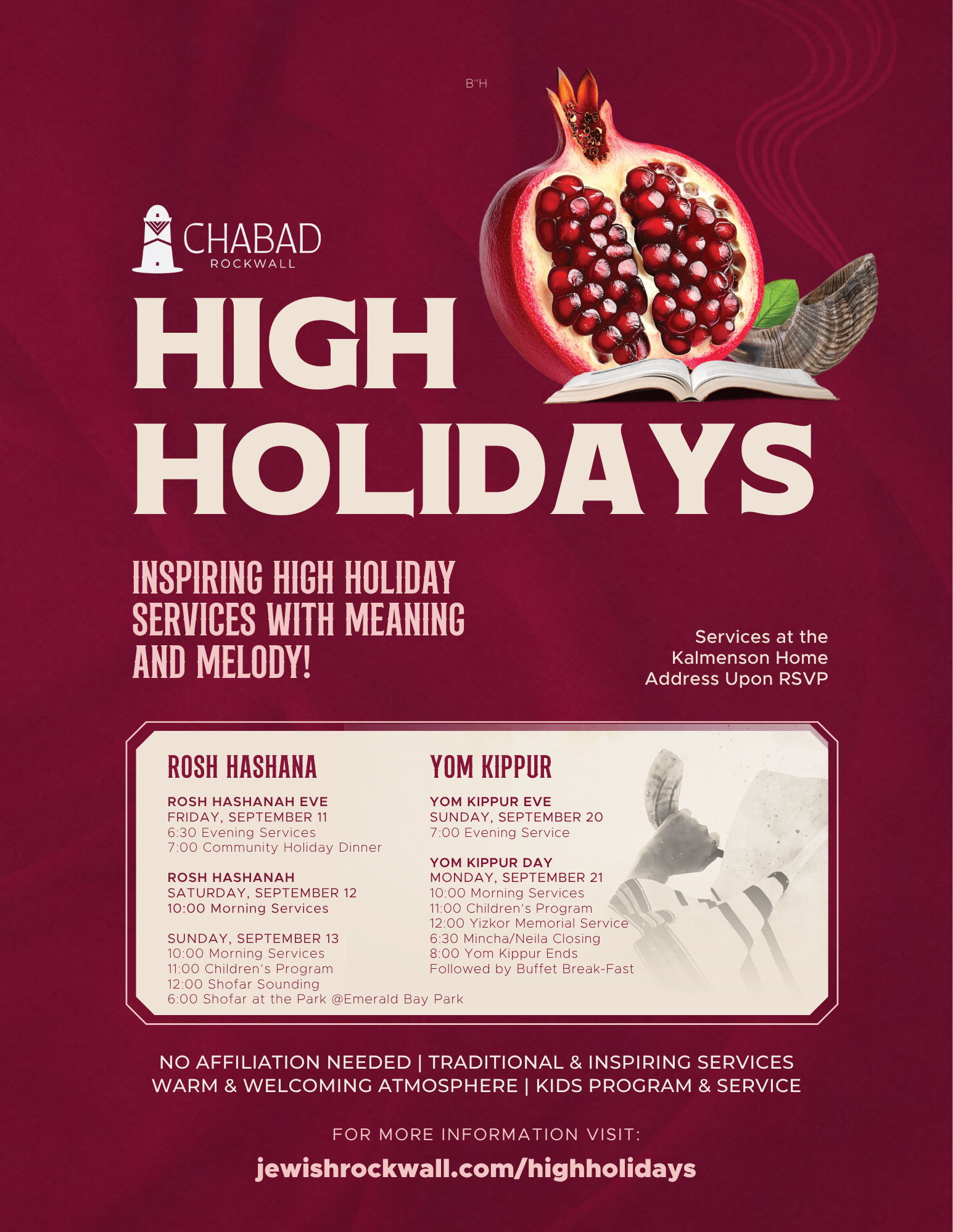 Rosh Hashana Services