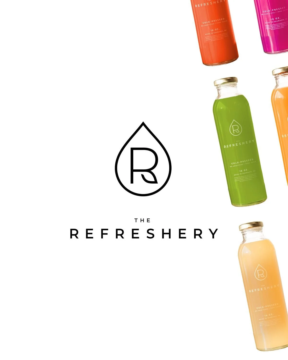 @the.refreshery is the newest hot spot downtown for feeling good. This identify project was a blast because I got to work with the client from start to finish AND I brought in @stahv.aprill for his incredible photography.