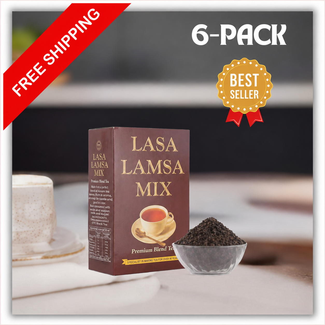6 Pack Lasa Lamsa Mix Tea Powder 450 gms