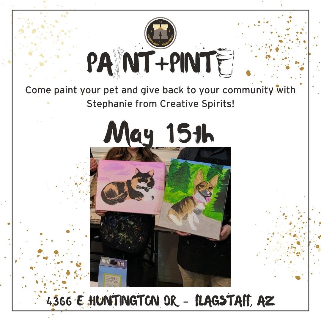 Paint your pet night is back at the Eastside Taproom! Join us on May 15th and let&rsquo;s have some fun 🎨 
&mdash;
Click the link in our bio to purchase your tickets and reserve your spot!
&bull;
&bull;
&bull;
#paintnight #paintandpint #historicbrew
