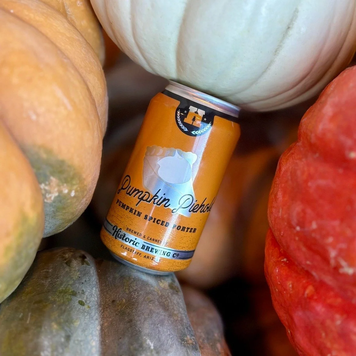 Our Pumpkin Piehole Porter is a medium-bodied porter with complex flavors that blend together beautifully for a not-too-sweet, pumpkin-spice porter perfect for the fall season! 🎃👻🍻 Come sip on this GOLD winning brew for best Herb &amp; Spice brew 