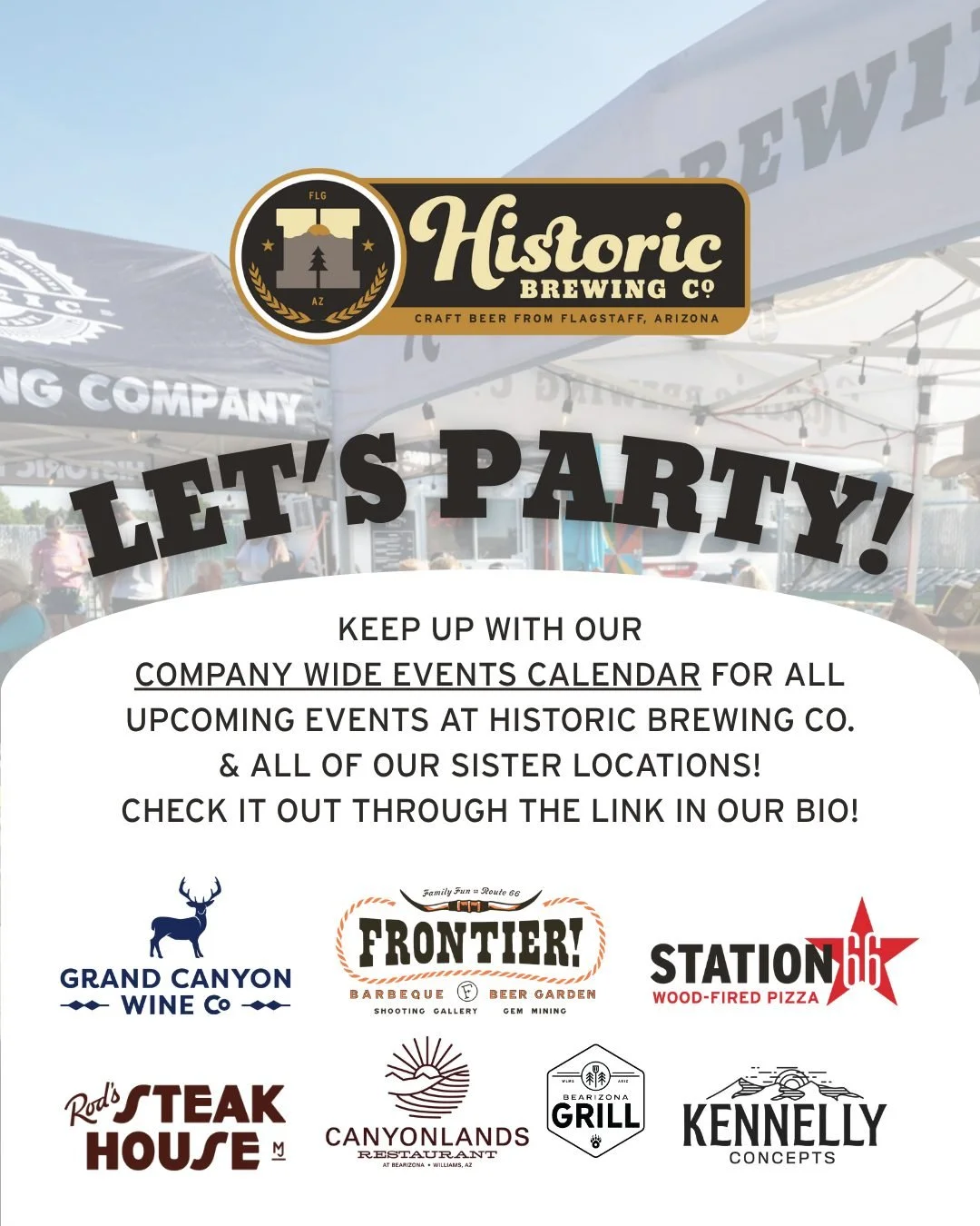 Never miss a moment of fun! 🎉 Check out our Kennelly Concepts Events Calendar  your one-stop spot for everything happening at Historic Brewing Co. and all our sister locations. From live music and Collaboration events to special dinners and seasonal