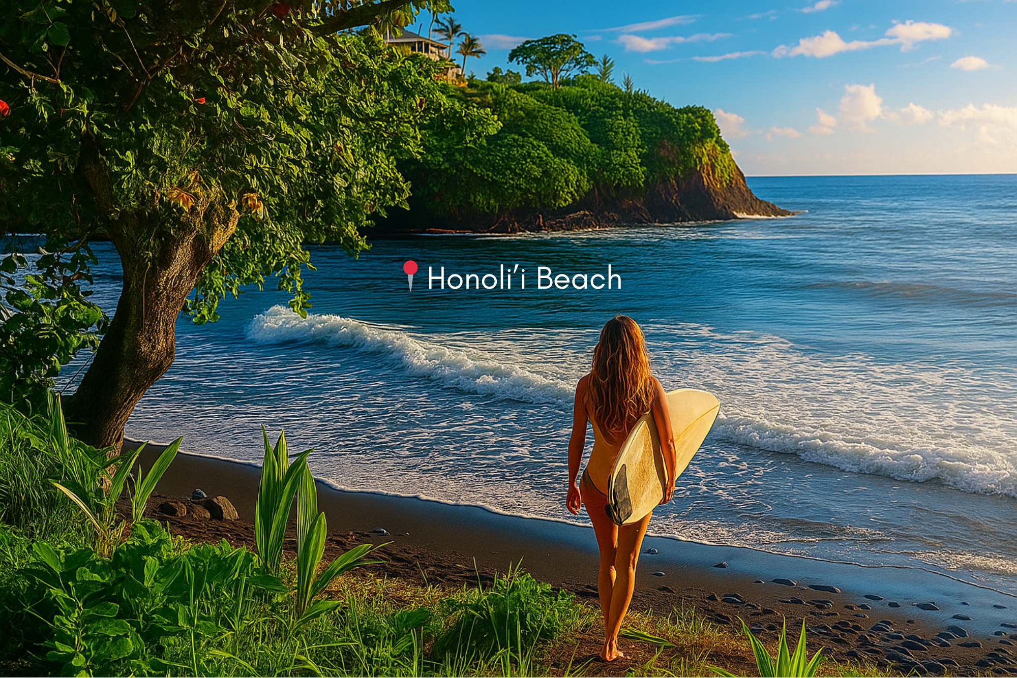 Honoliʻi Beach Park: Hilo’s Surf Spot with Heart
Just five minutes from downtown Hilo, Honoliʻi Beach Park is a local favorite—where surfers ride glassy waves, families picnic on the grassy banks, and ocean lovers come to feel alive. It’s not your t