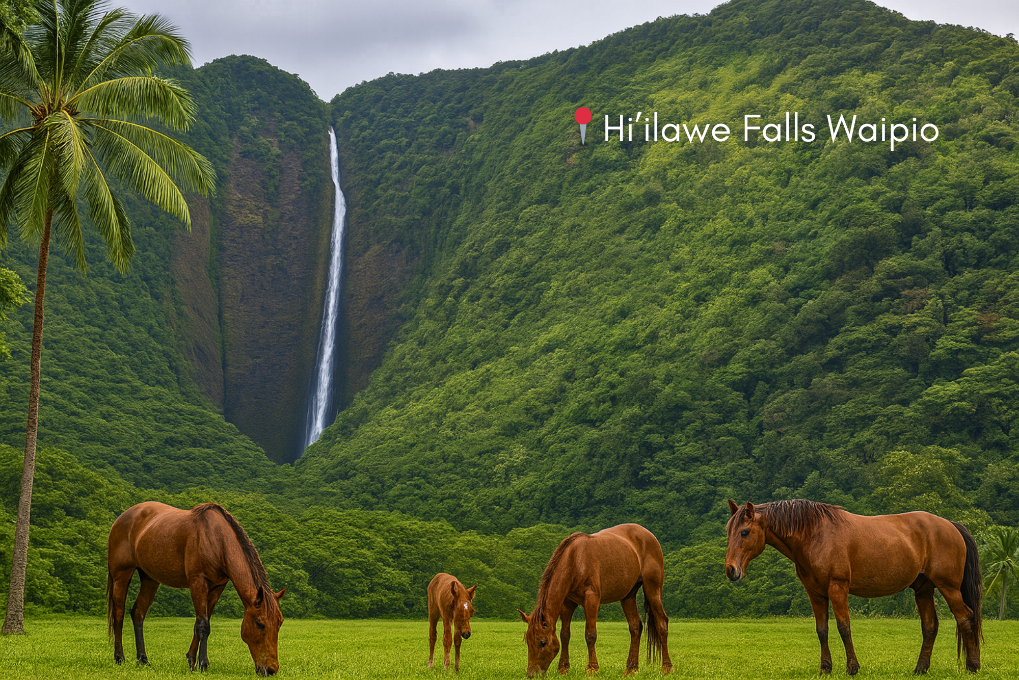 Deep in the heart of Waipiʻo Valley, hidden beyond taro fields and ancient trails, you’ll find Hiʻilawe Falls—one of the tallest and most majestic waterfalls in all of Hawaii. Plunging nearly 1,450 feet from the cliffs above, this waterfall is rarely