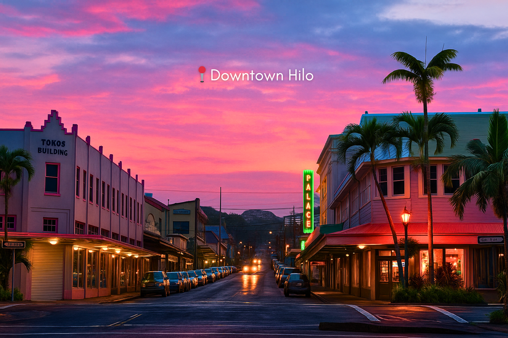 Hilo Downtown — walkable, historic, and oceanfront: Explore Hilo Downtown on the Big Island: a walkable bayfront district with local shops, cafes, and art galleries set beside Hilo Bay. Start at the Hilo Farmers Market for fresh produce and crafts, w
