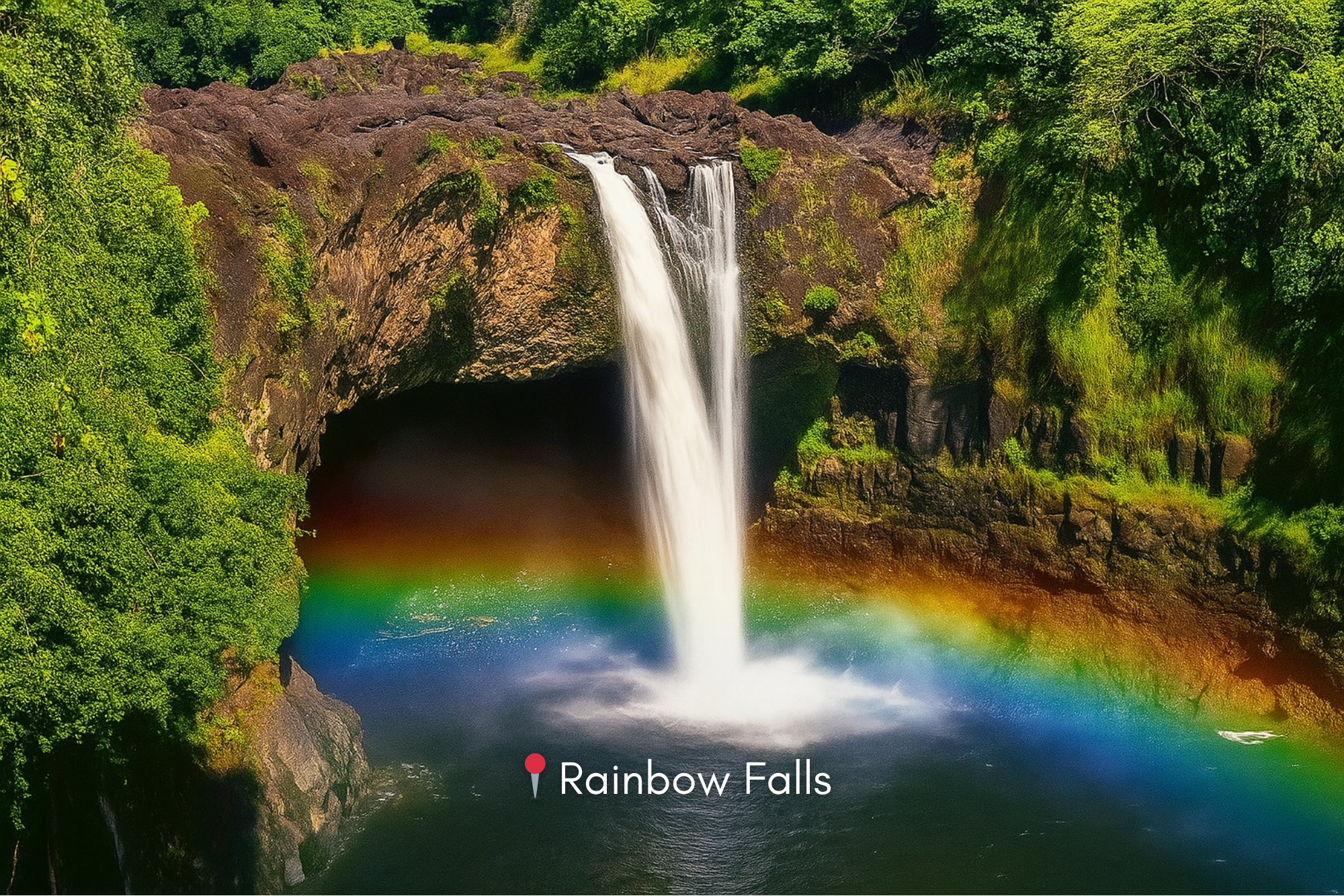 Rainbow Falls: A Magical Waterfall in the Heart of Hilo
If you're looking for a quick, breathtaking stop near downtown Hilo, Rainbow Falls is a must-see. This iconic 80-foot waterfall—known in Hawaiian as Waiānuenue—cascades over a lava cave and int