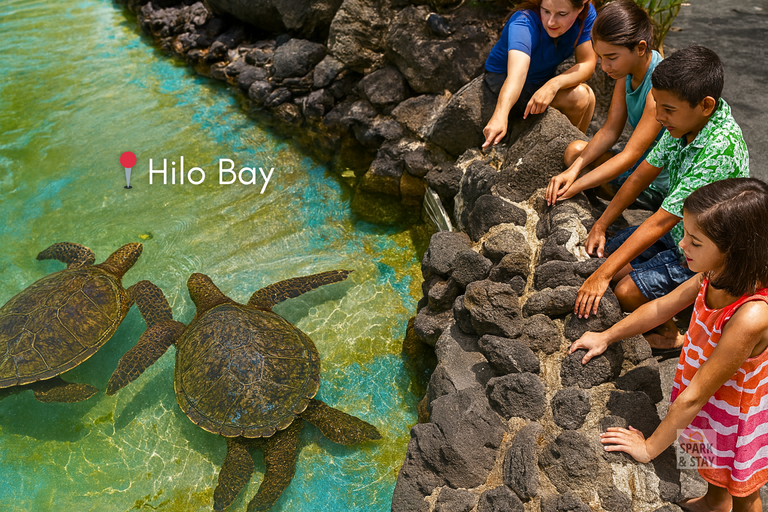 Turtles at Hilo Bay: Peaceful Moments with Honu
There’s something quietly magical about spotting a sea turtle in the wild—and in Hilo Bay, you just might be lucky enough to meet one. The calm, sheltered waters around Coconut Island, Liliʻuokalani Ga