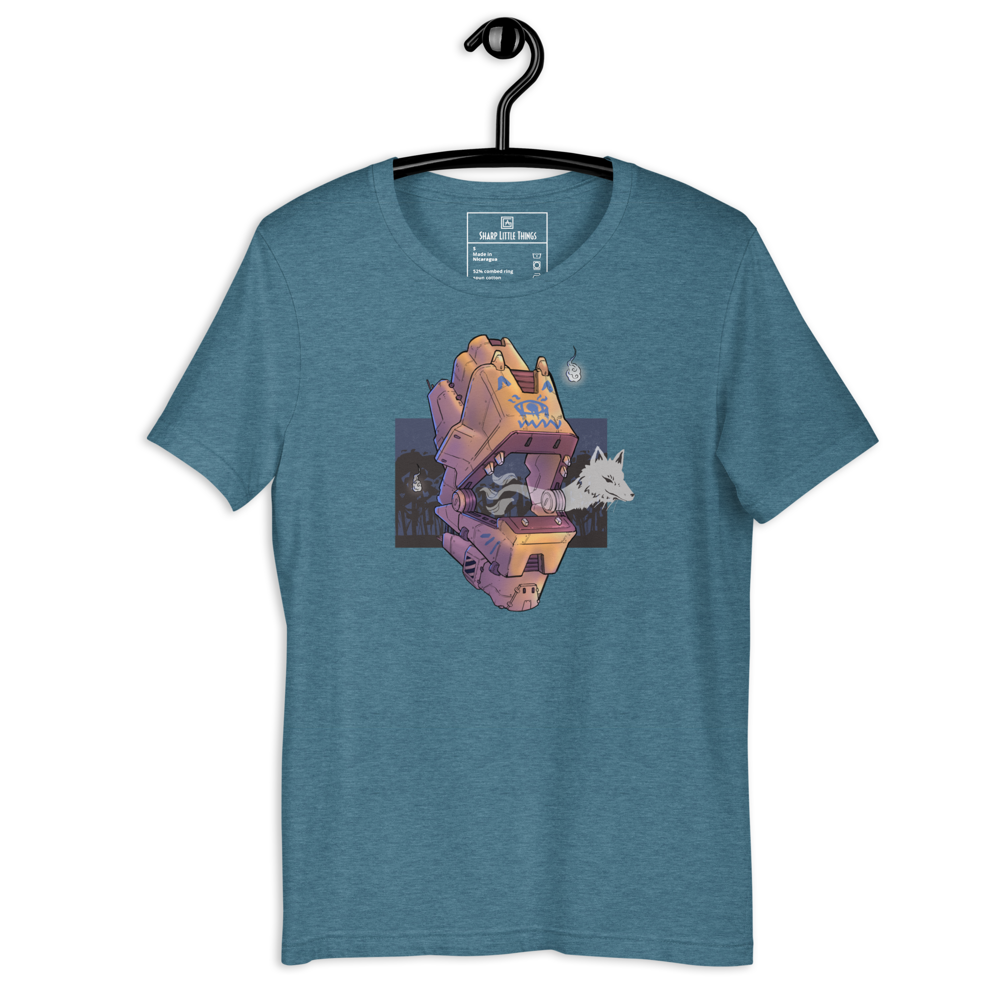 unisex-staple-t-shirt-heather-deep-teal-front-66eefea04e058.png