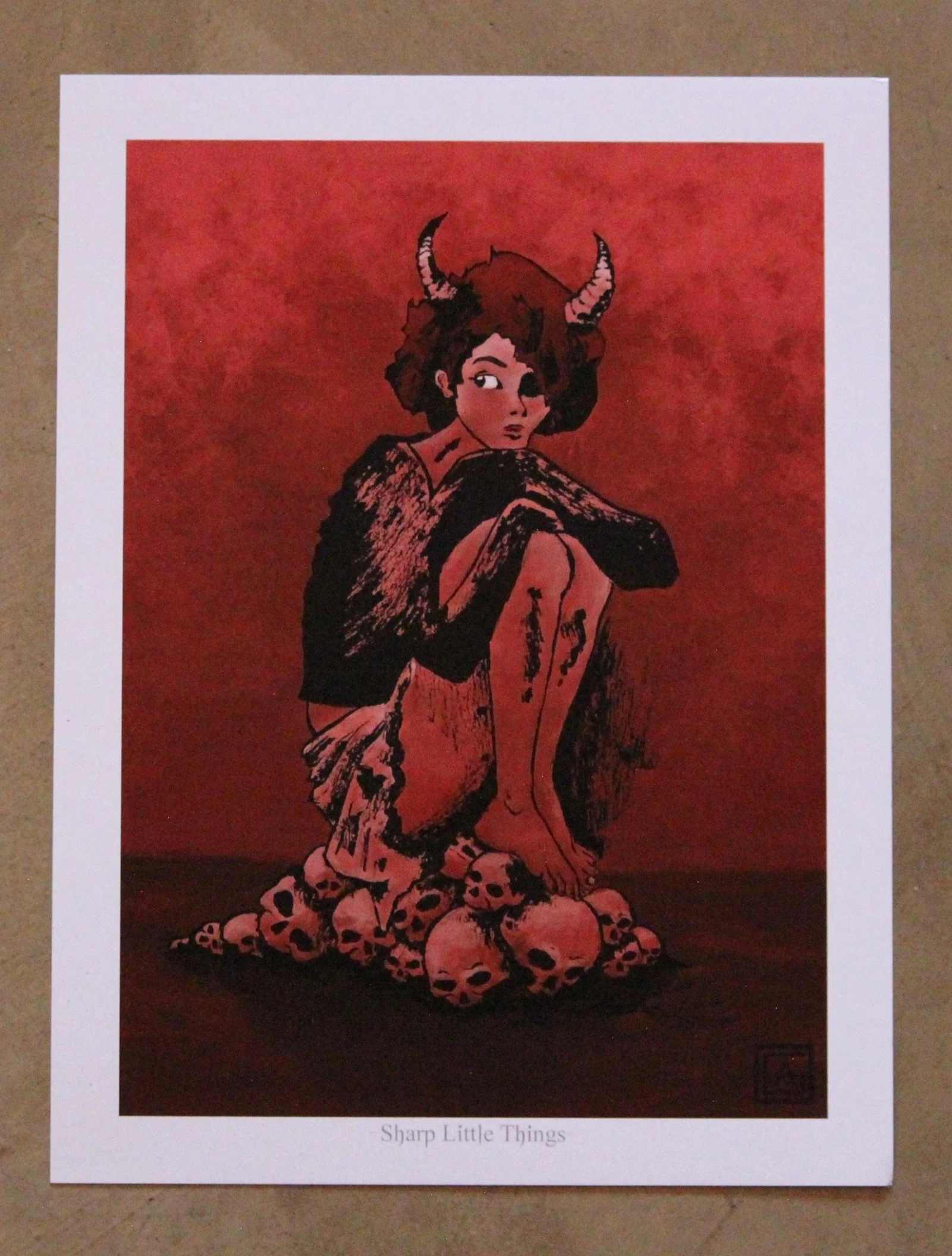 Red Skulls Art Print