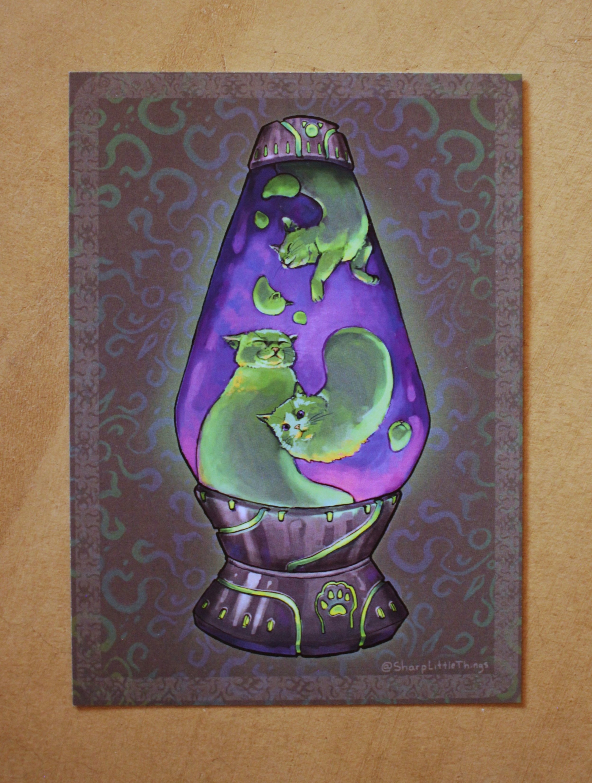 Lava Lamp Cats Art Print