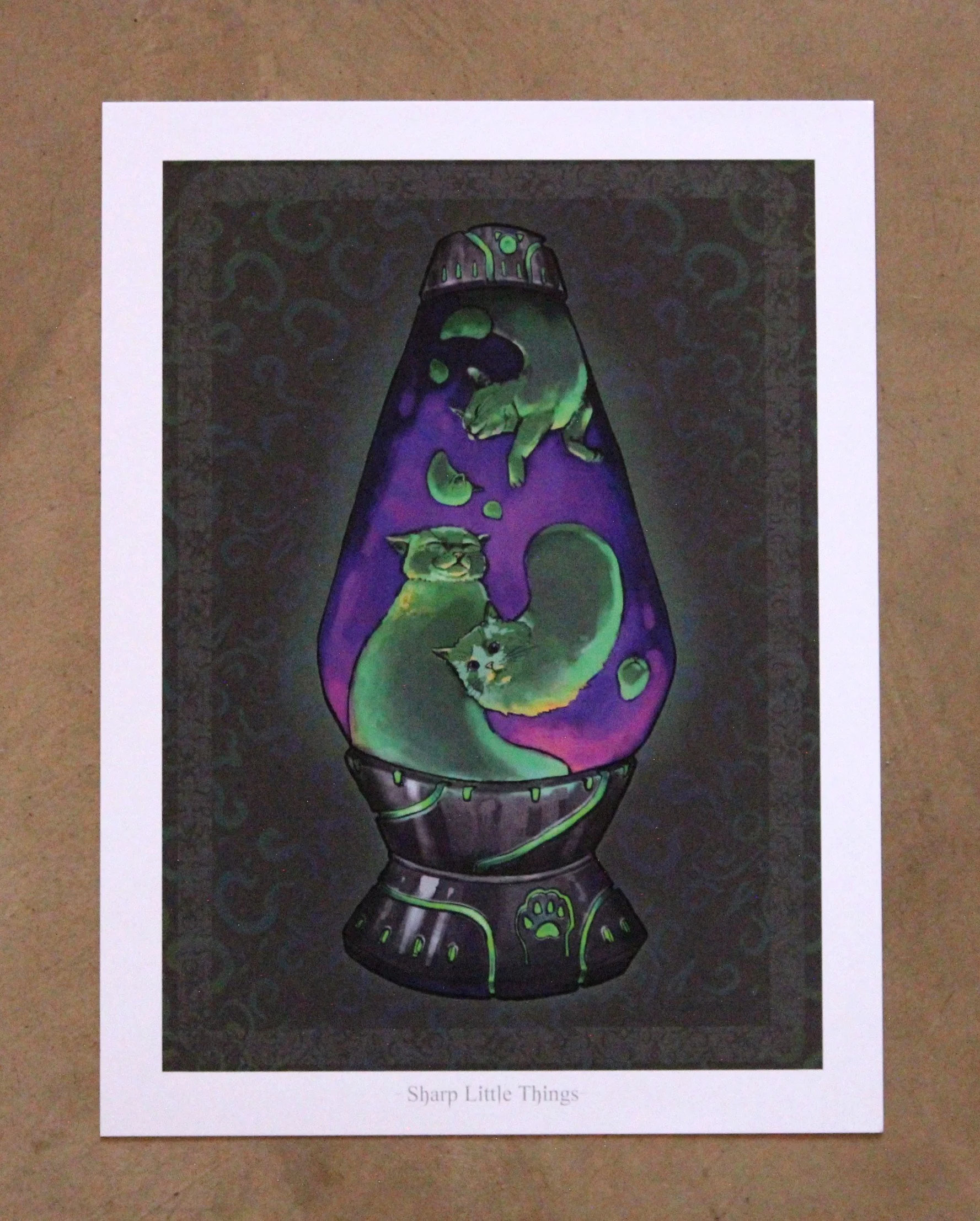 Lava Lamp Cats Art Print
