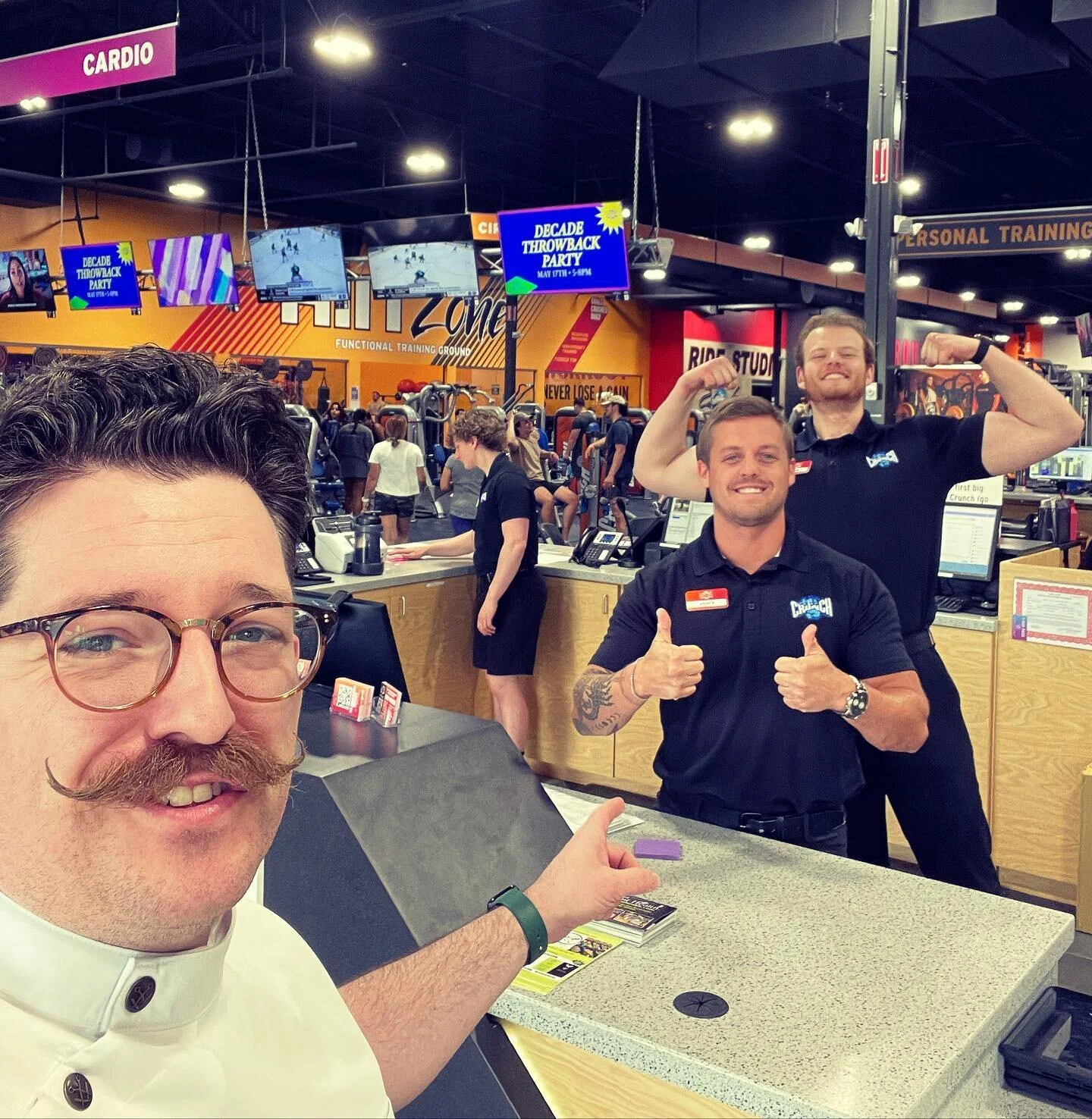 Just waiting for our advertisements to be set up on the gym TVs, but it&rsquo;s official. We are an affiliate partner with @crunch.eastcobb! These guys also set us up with all the perks memberships. So keep an eye out for your barbers at crunch fitne