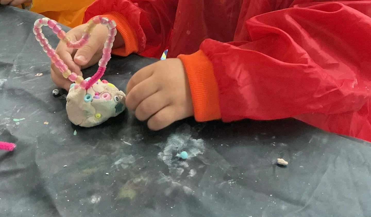 Valentines Day! The children got creative making personalised Valentine&rsquo;s Day cards and clay love hearts, explored messy play with flowers, and even helped cut fruits into heart shapes for a tasty twist. It was a week full of colour, creativity