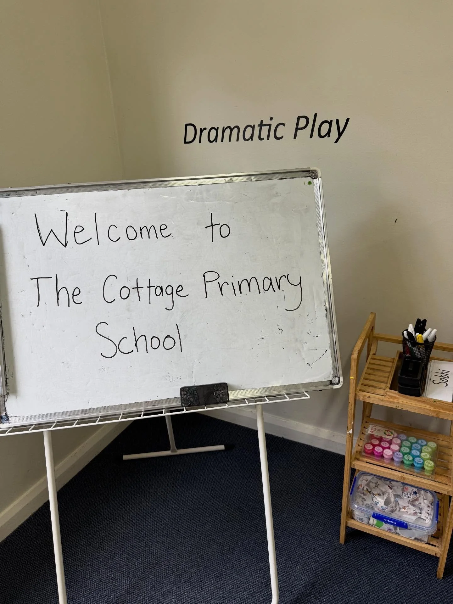 The Cottage Primary School all set up and ready for our children to explore this week. Can&rsquo;t wait to see how much fun they have role playing being at Primary School ✏️👩&zwj;🏫👨&zwj;🏫
