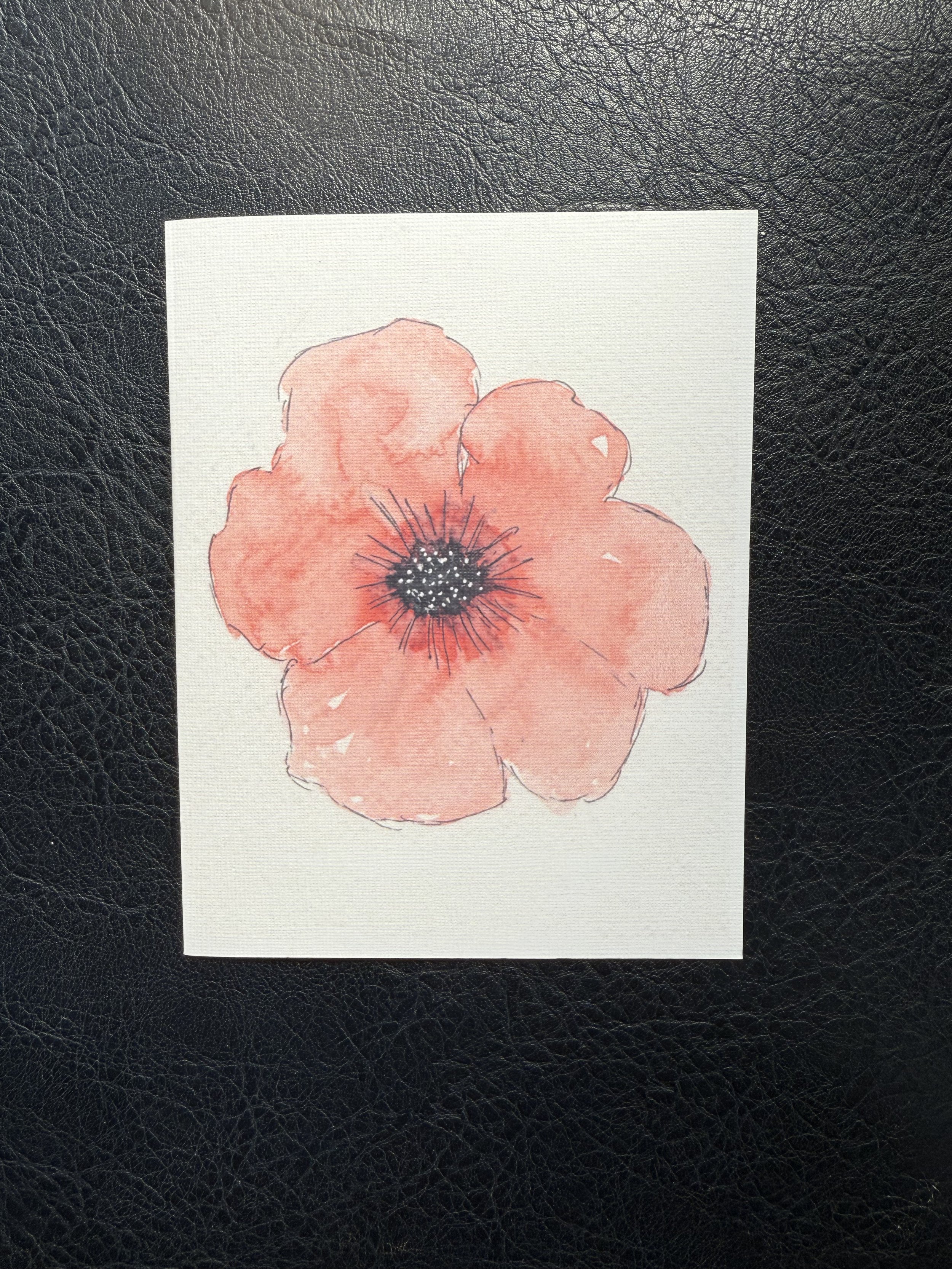 Poppy Blank Card