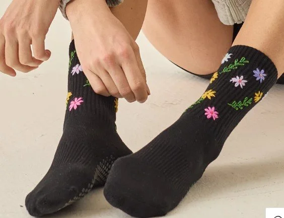 black wildflower_LHWildflower Sock.jpg