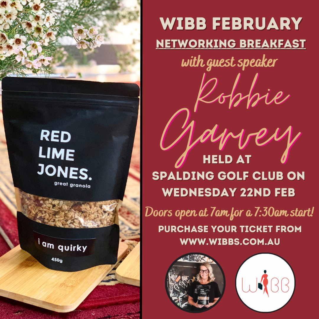 WIBB February Networking Breakfast with Robbie Garvey