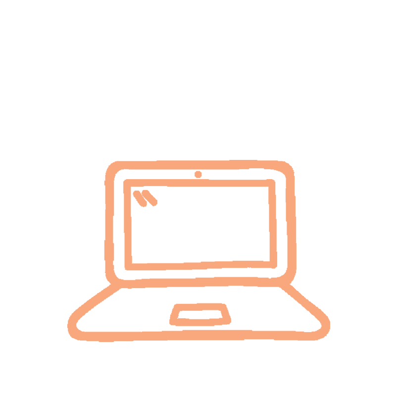 hand-drawn simplified needles in back acupuncture icon