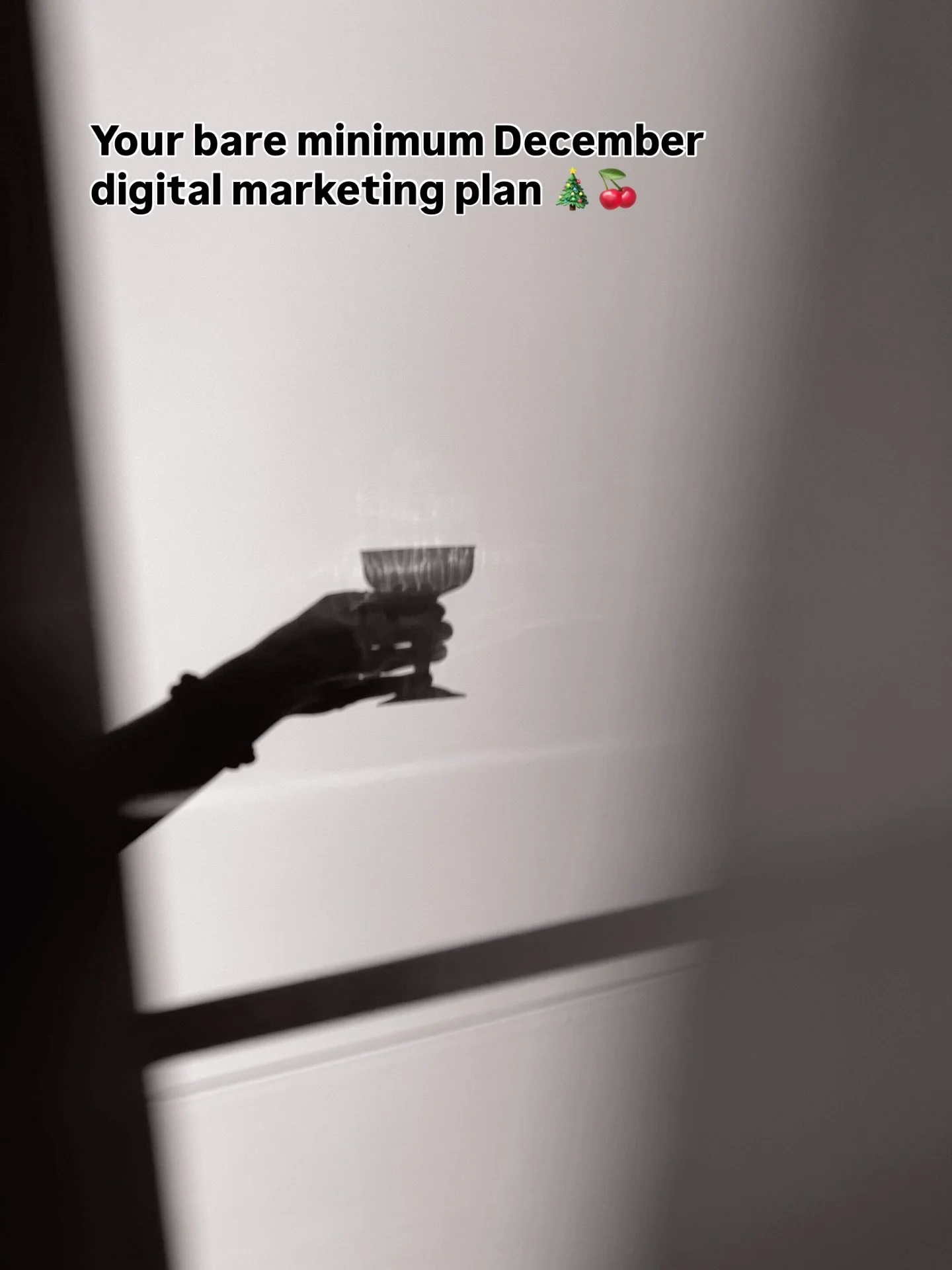 One for my time-poor businesses &rarr; Your bare minimum December digital marketing plan 🎄 You&rsquo;ll want to save this one.

If the pre-Christmas rush has you running on caffeine and Advent calendar chocolates&hellip; and your marketing&rsquo;s b