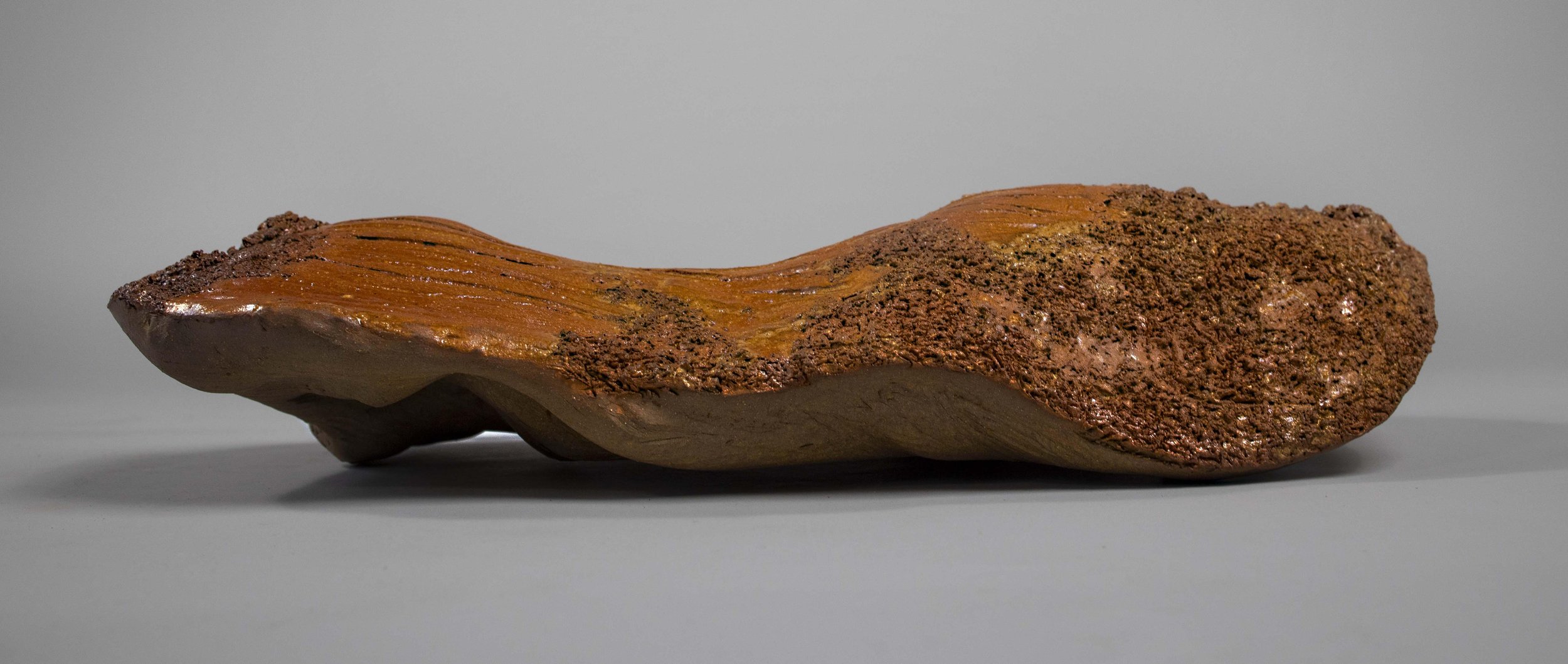 "The Big Rock", H9" x D4.5" x W17", 2020, stoneware, glaze, reduction.