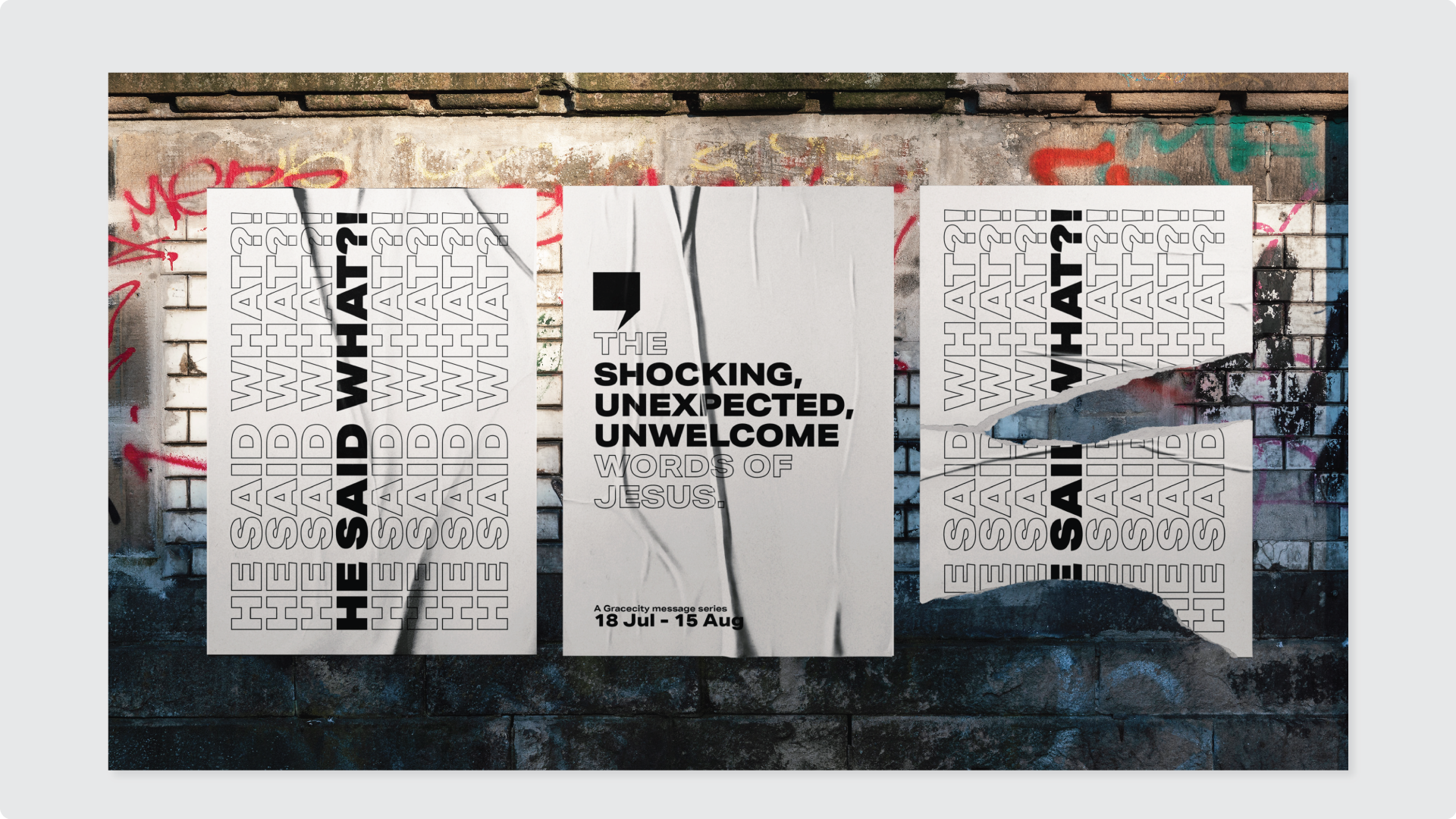 Gracecity - Message series design