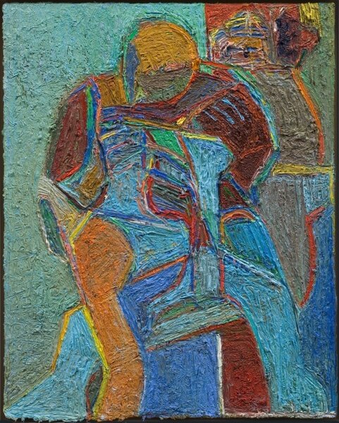  The Middle Way, 2006, oil on canvas, 20”x16” 