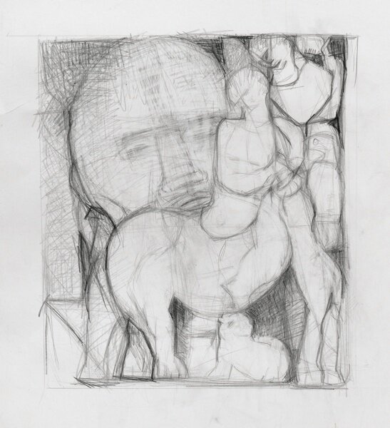  Untitled, 2012, graphite on paper 