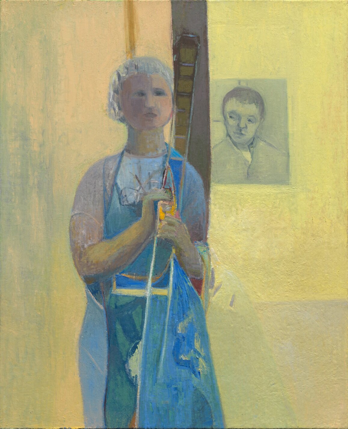  Single Figure, 2016, oil on canvas, 32”x26” 