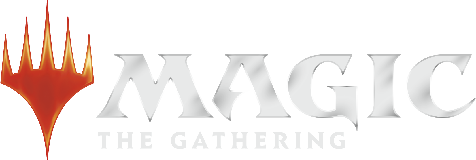 Magic: The Gathering logo with a red and orange flame-like emblem and stylized white text.