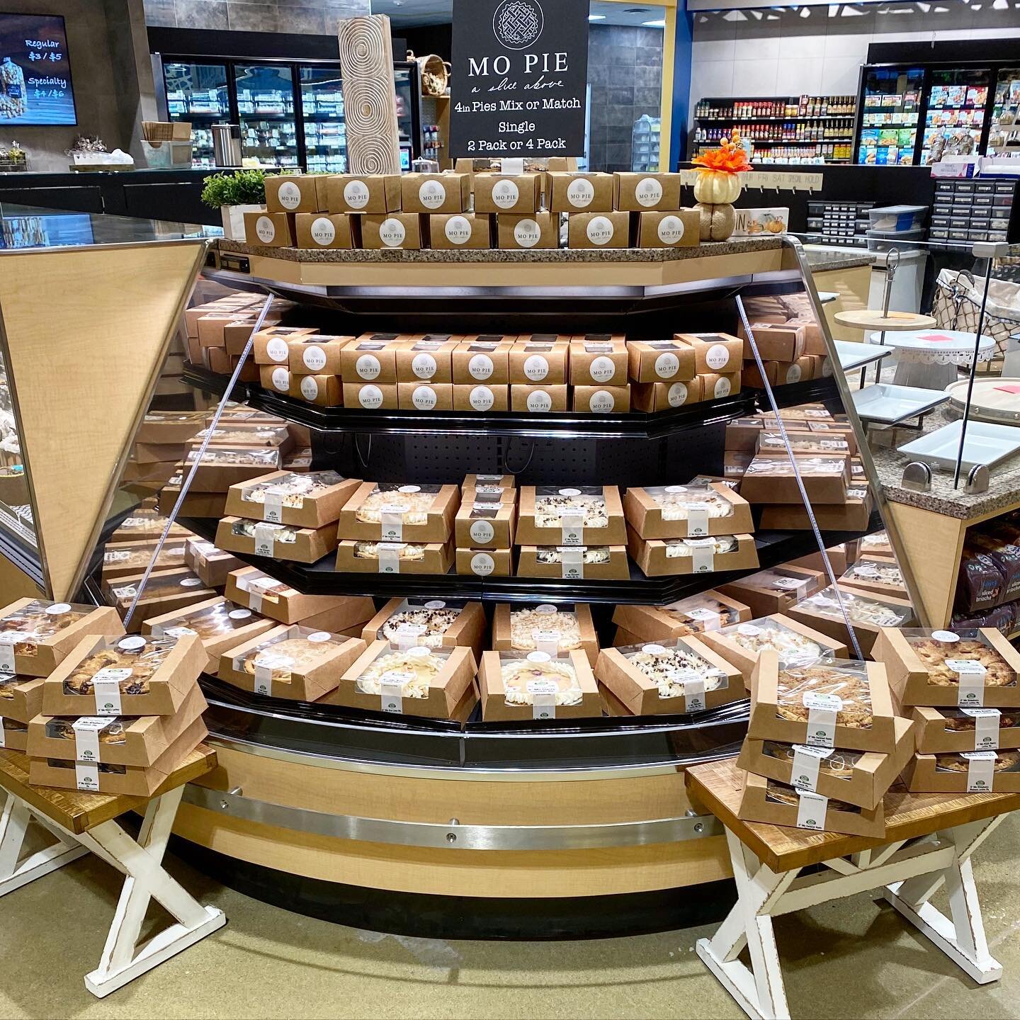 Our first display in @mckeeversmarket Lee&rsquo;s Summit nearly sold out! If you&rsquo;ve missed your chance to grab your favorite pie flavor, a fresh batch is delivered every three days. Grab yours before they&rsquo;re gone! 

#pie #localpie #MoPie 