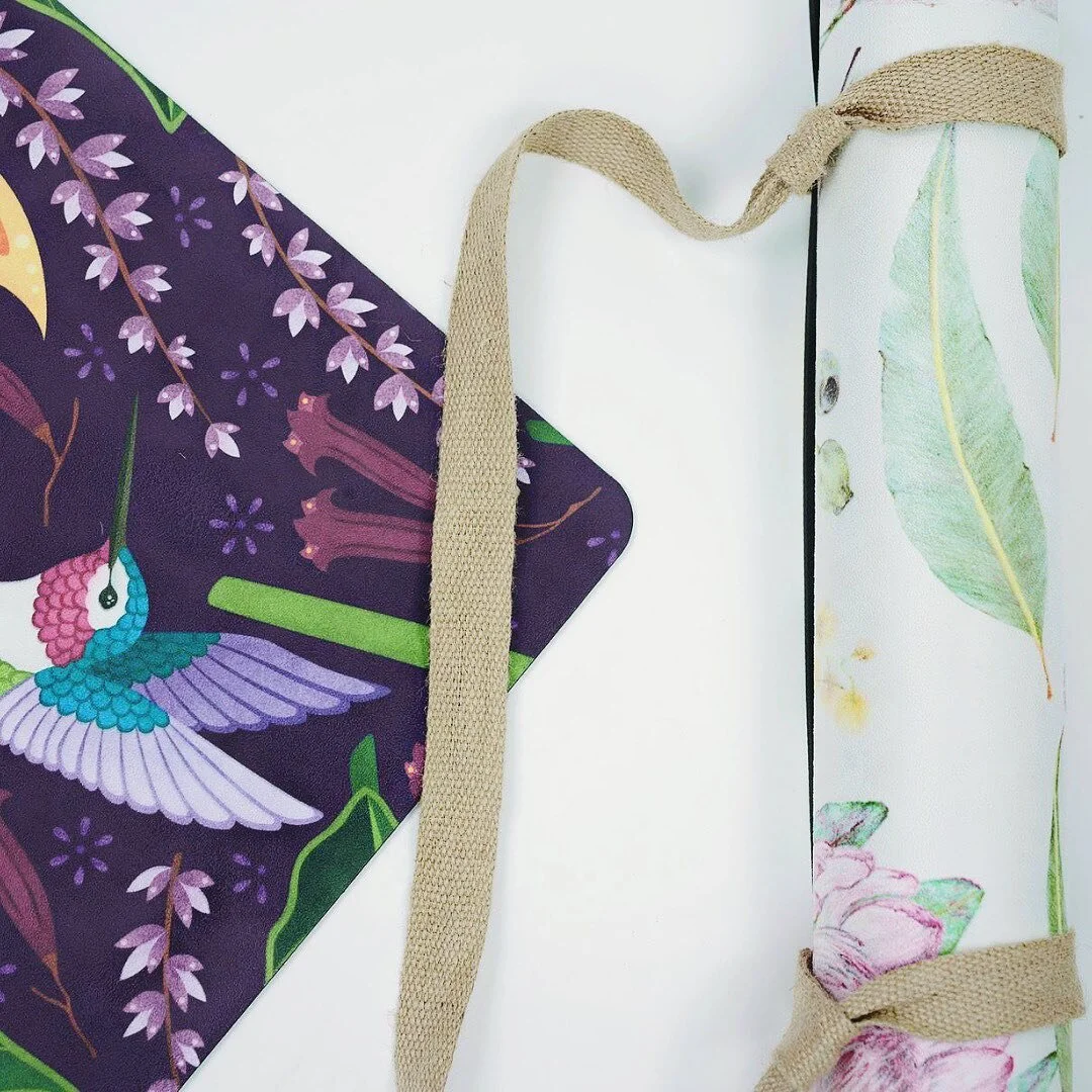Nau mai te tau hou and Wominjeka 2022! 💚🙏🏽
Looking at going back to the yoga studio or gym? 
Stand out from the crowd, with our eco-friendly vegan suede TeKoi yoga mats. Bring the vibrant colours of the chakras and beautiful and unique local artwo