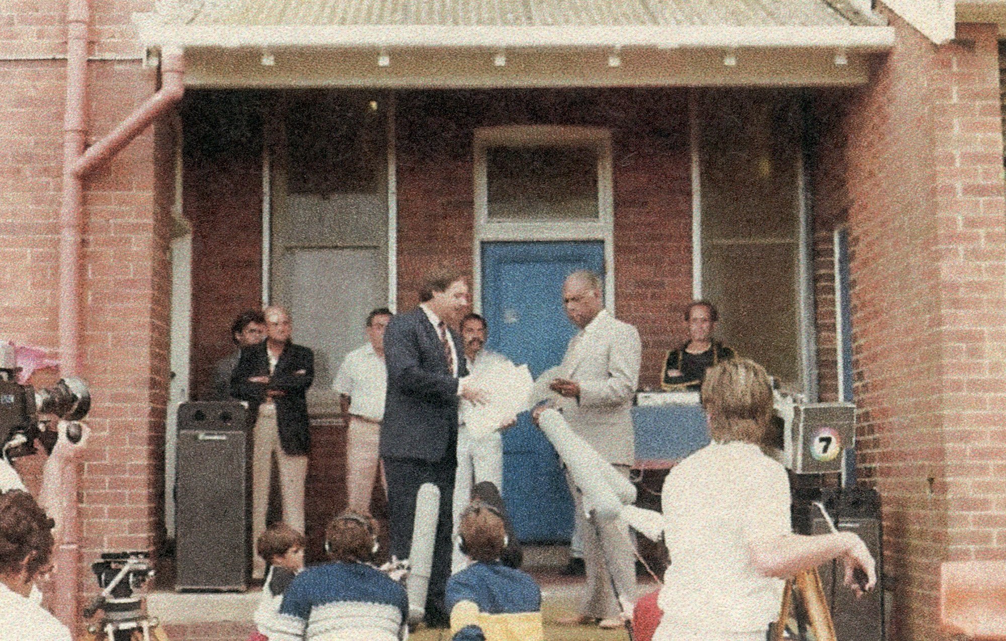 Thomas Williams collecting the deeds to Yarra Bay House