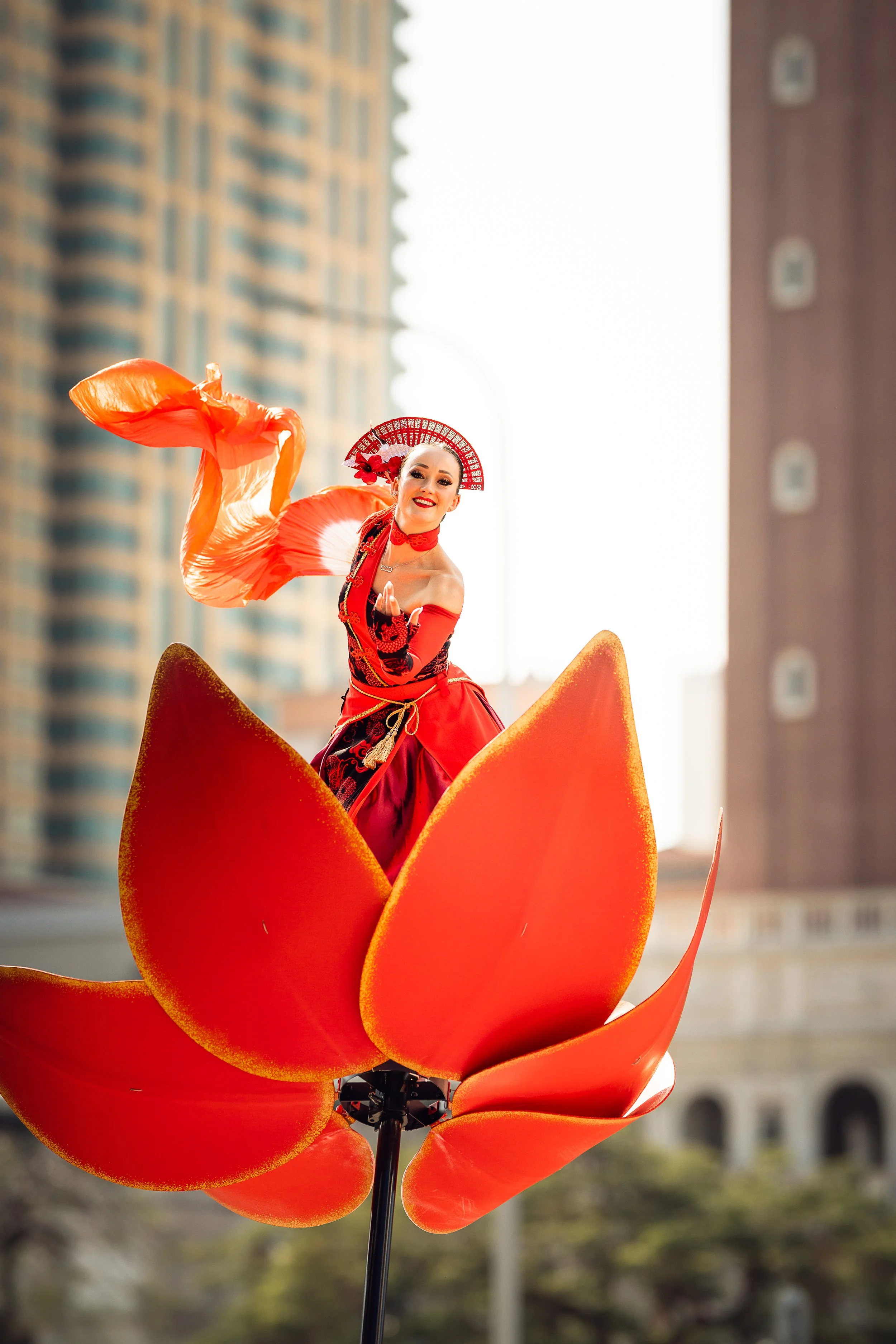 Sway Pole performer City of Dreams Macau