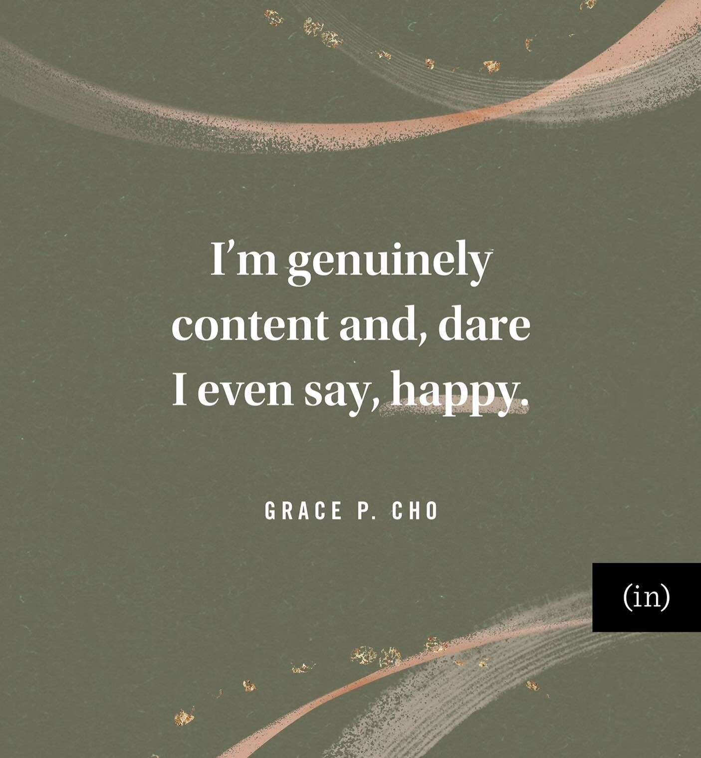 &ldquo;It&rsquo;s a strange statement to say out loud, but I&rsquo;m receiving its truth with tender care.

I am choosing to be rooted, choosing to love the place I&rsquo;m in, choosing to create flourishing wherever I go, wherever I am.&rdquo;

For 