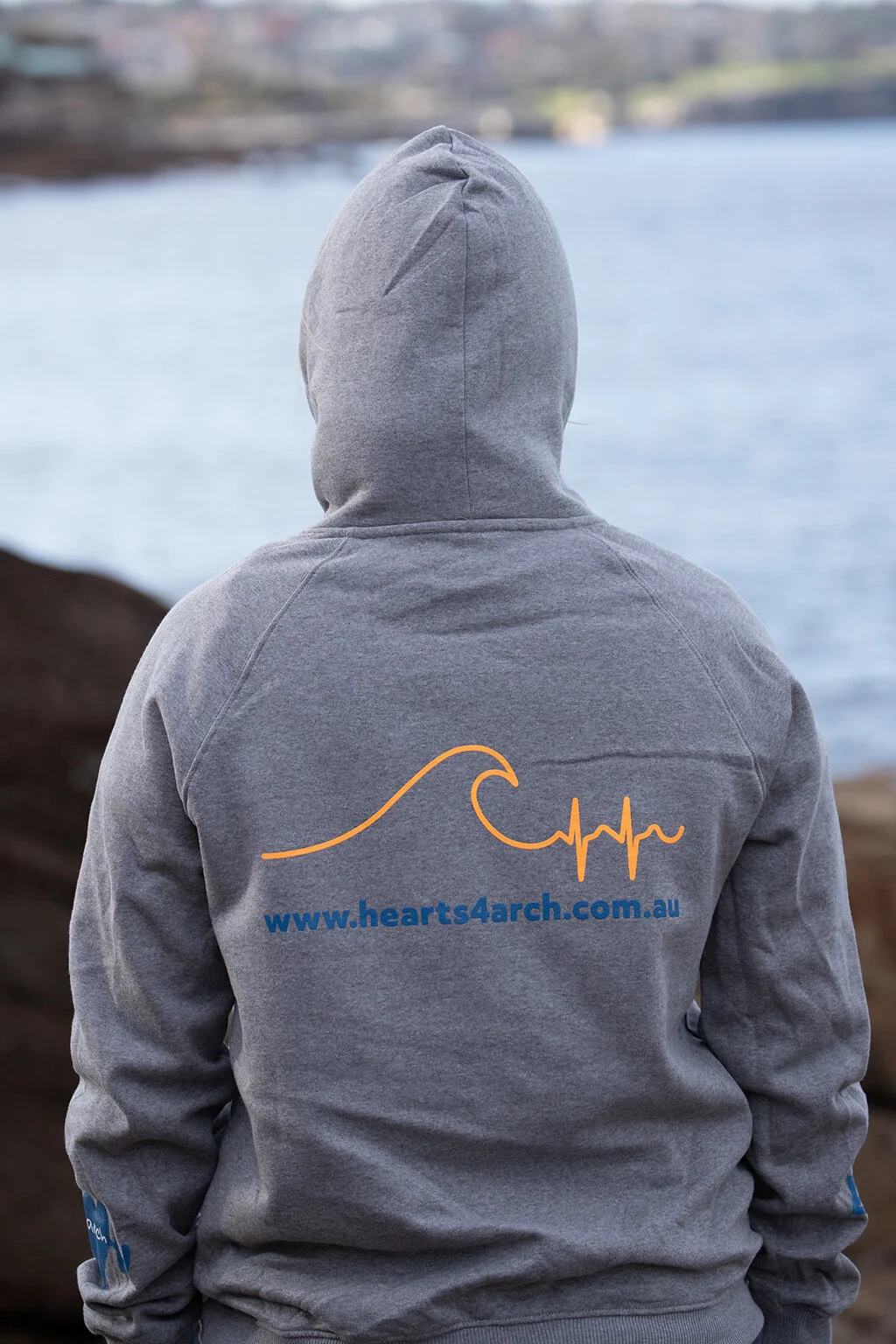 Hearts 4 Arch Grey Hoodie