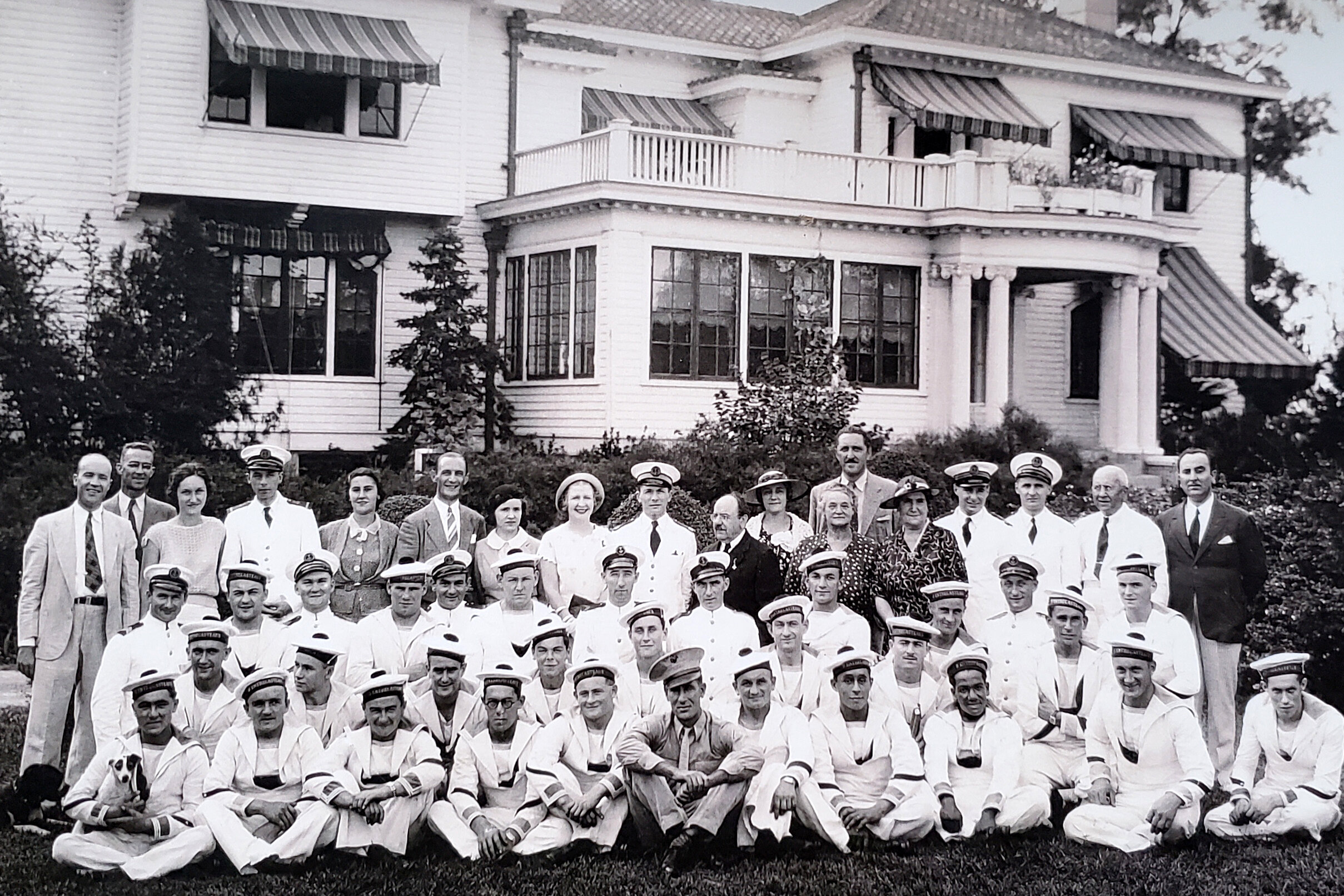 Amedeo House with guest sailors