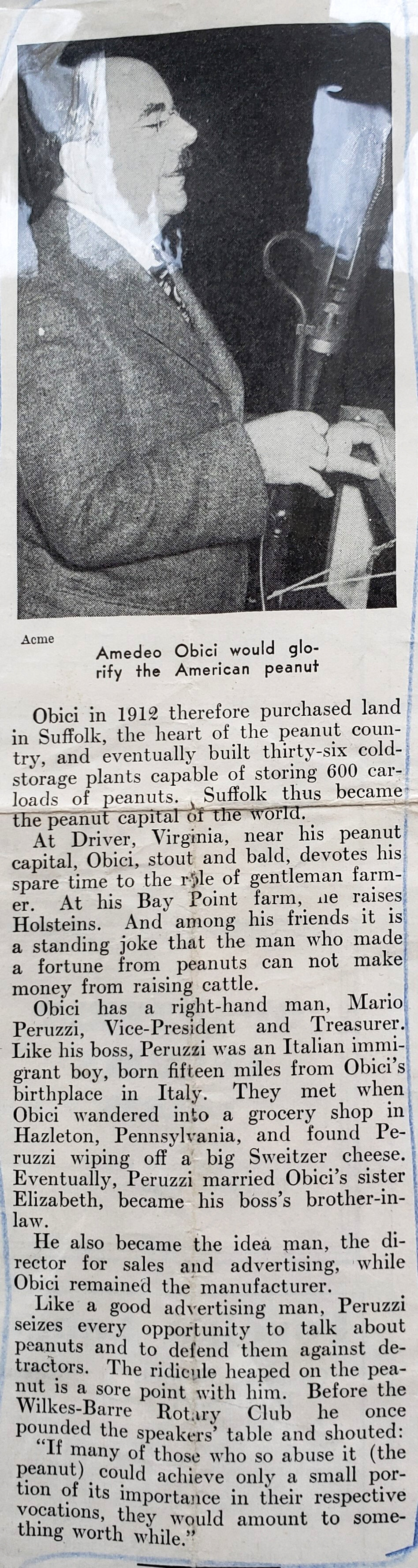 Newspaper Clipping Amedeo