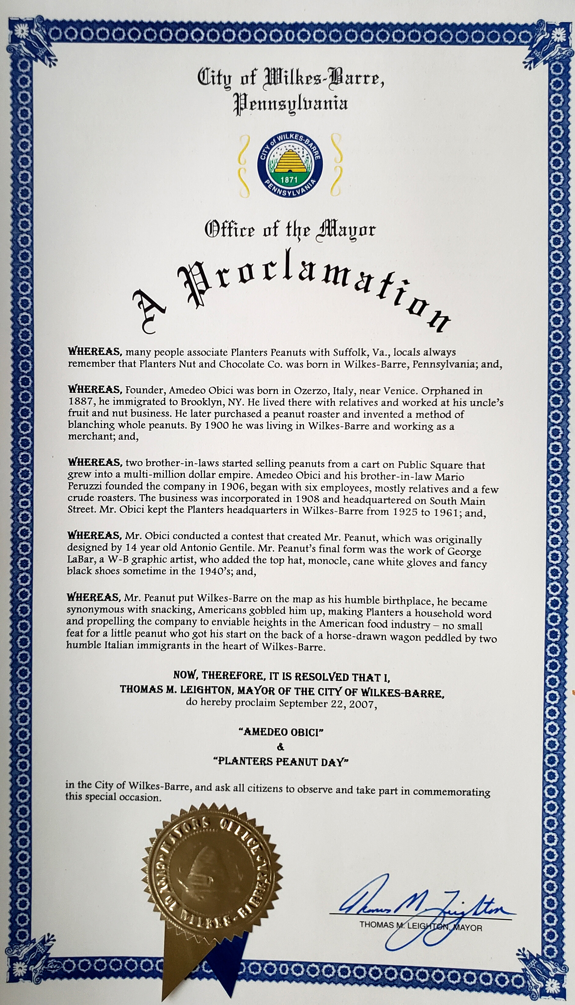 Proclamation