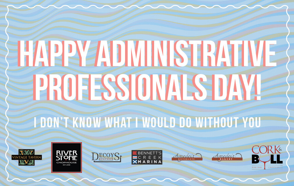 Today is Administrative Professionals Day! Give the thanks to those you appreciate the most by gifting them an instant digital gift card to any of our restaurants. ✨

Grab your gift cards at https://amedeos.digitalgiftcardmanager.com/gift #administra