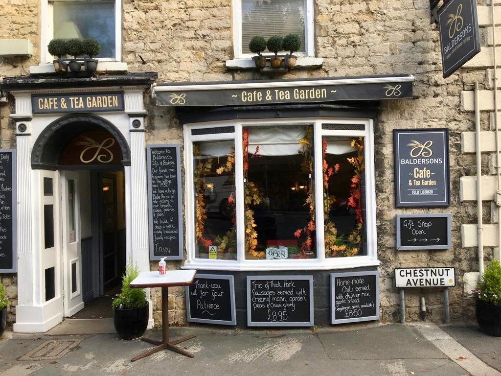 Cafe in Thornton-le-Dale, North York Moors, Yorkshire.