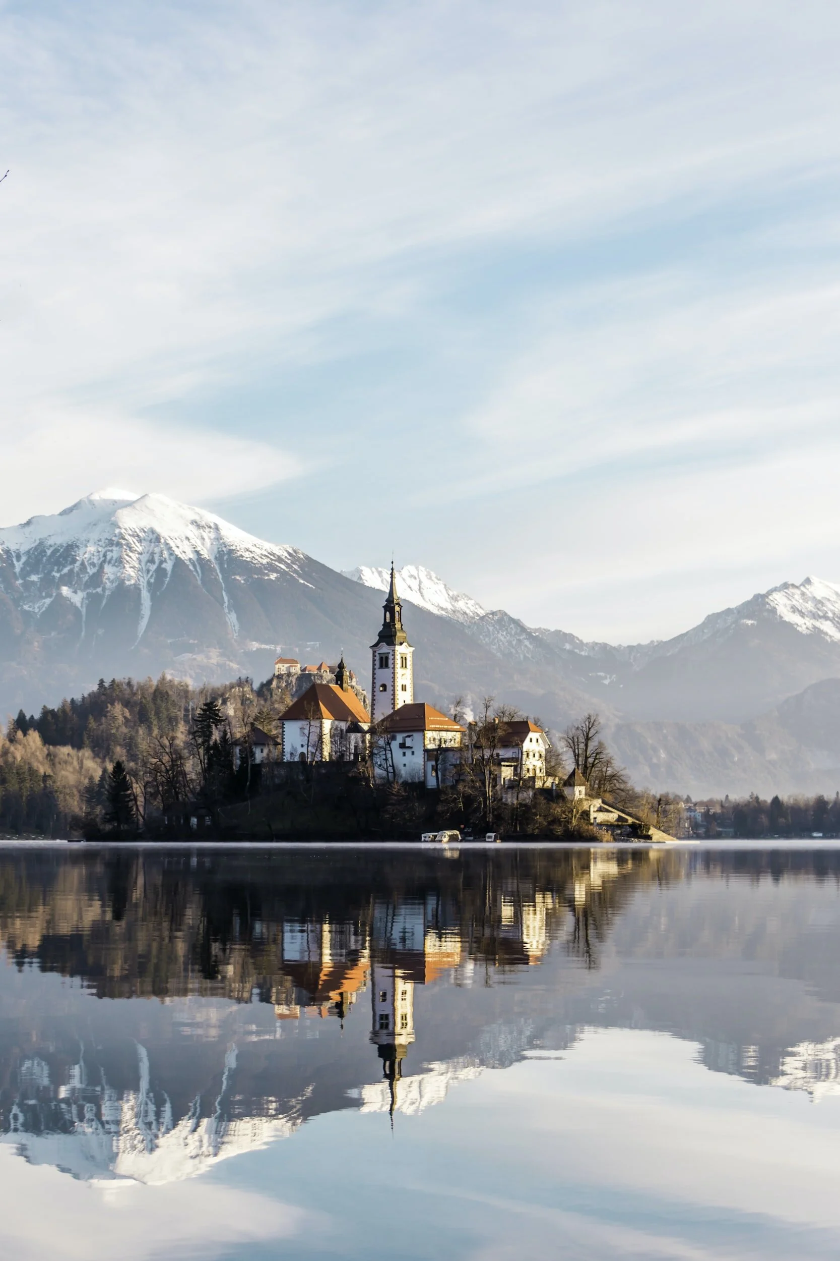 lake bled by train
