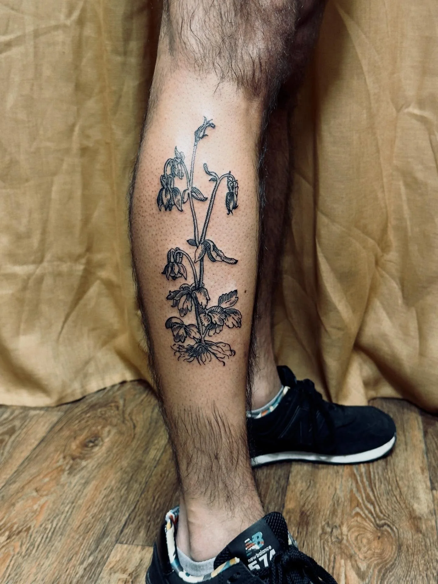 Woodcut Columbine for Taz from today&hellip;