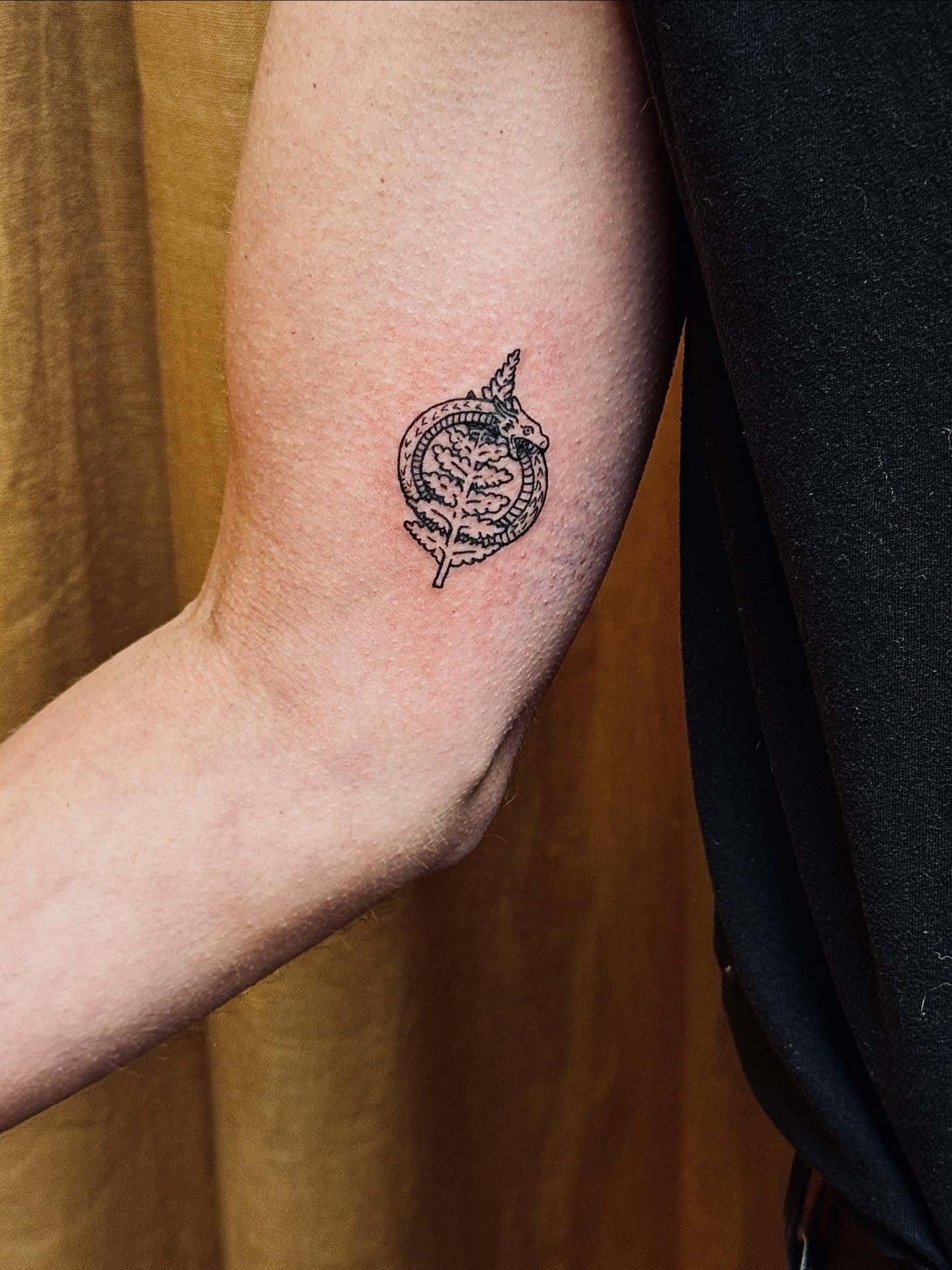 A little custom fern and Ouroboros for Joel from today&hellip;