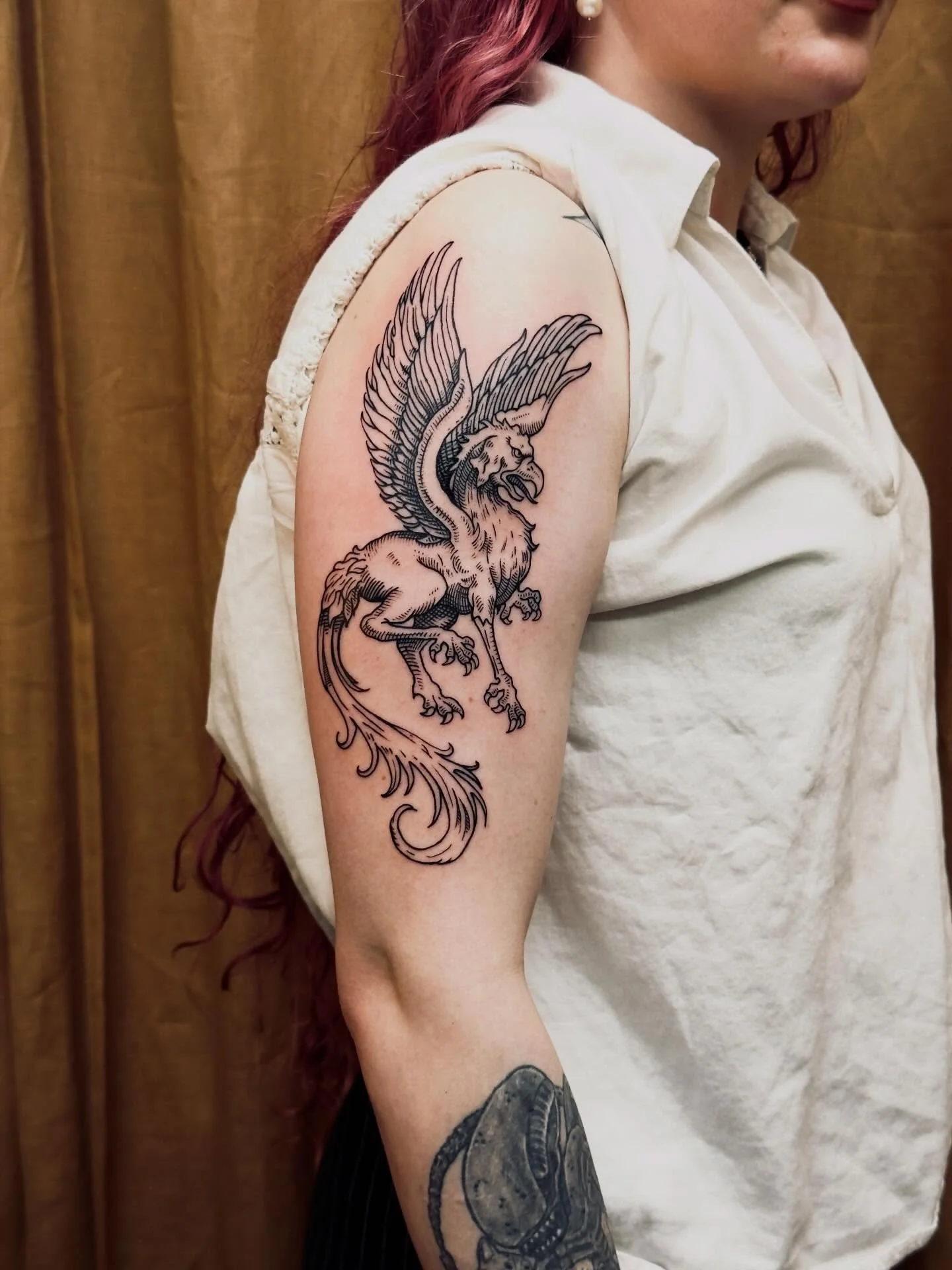 A custom griffin for Sharr from today&hellip;