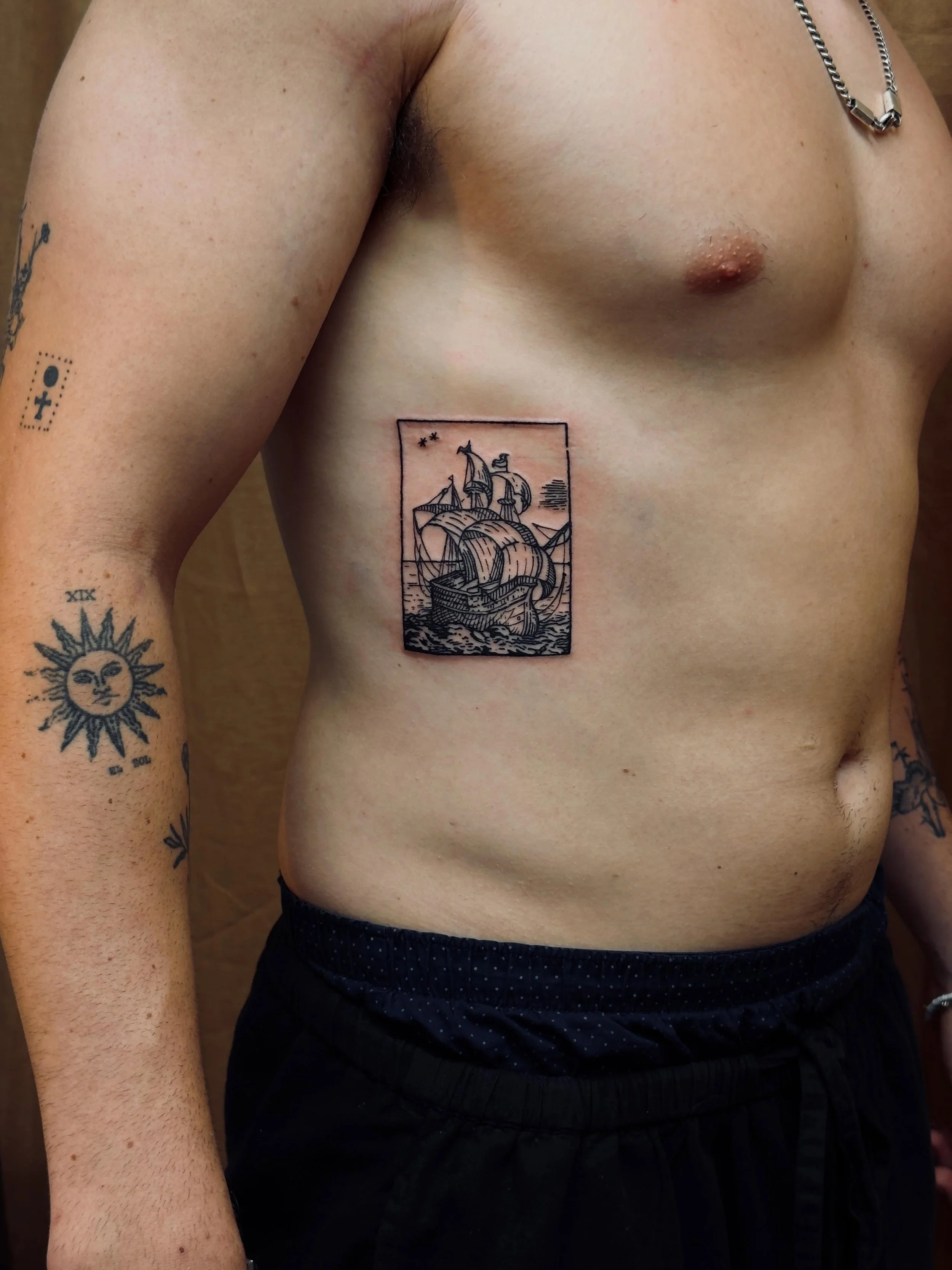 A ship for Jude and a skull tree for Ferg from today&hellip;