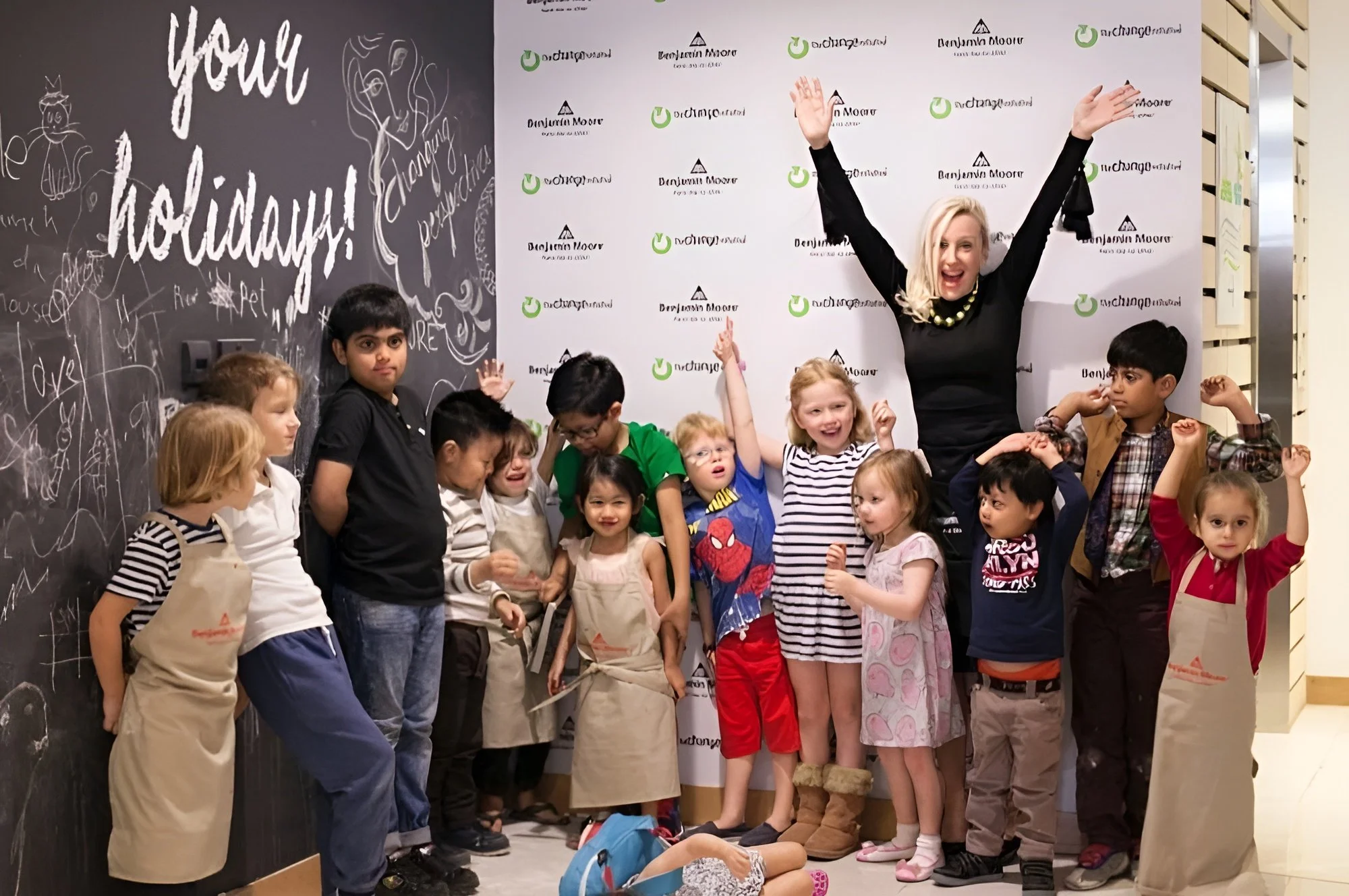 EVENT: 'Chalk the Holidays' at The Change Initiative (LEEDS Platinum building) for Benjamin Moore Paints
