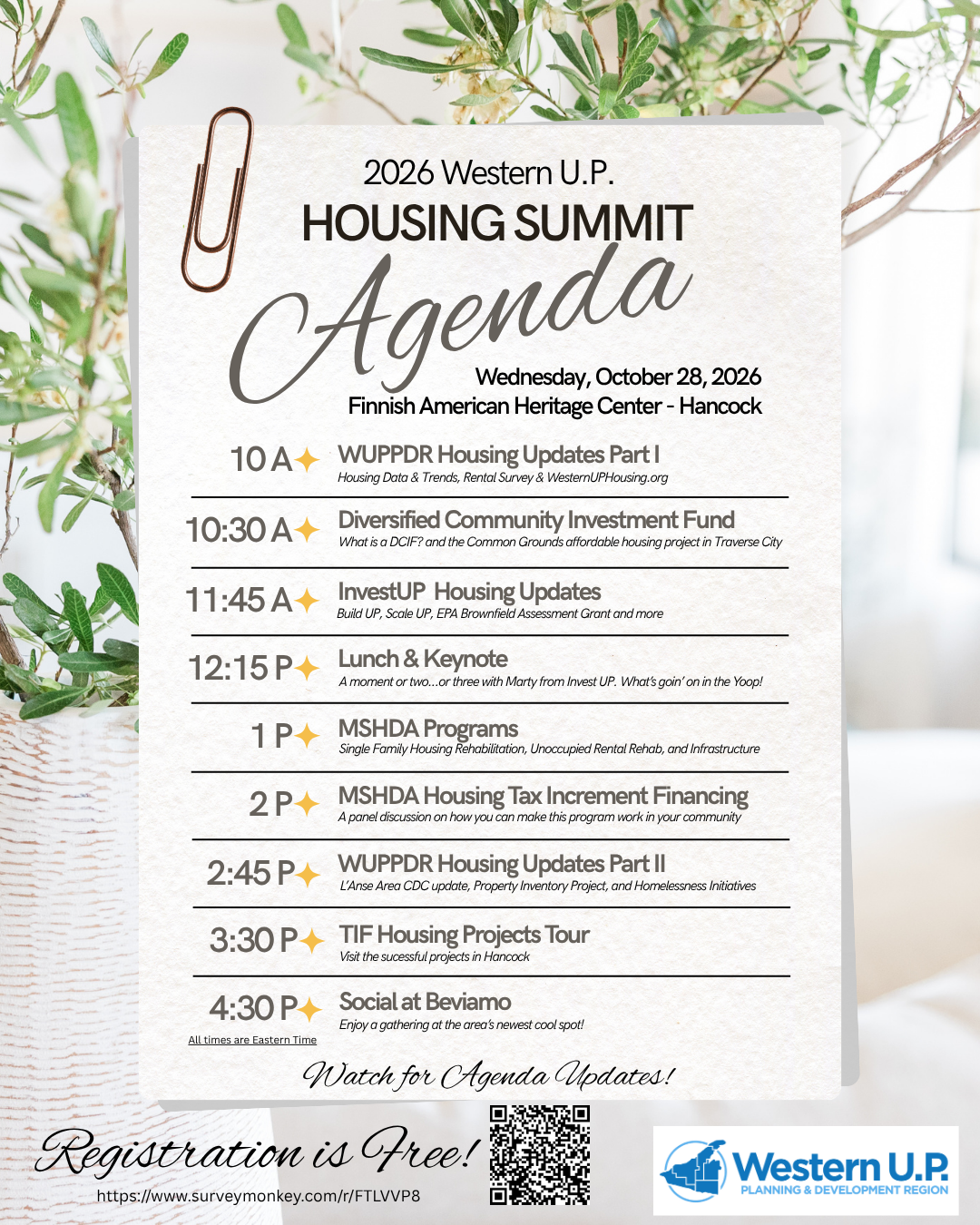 2026 Western U.P. Housing Summit
