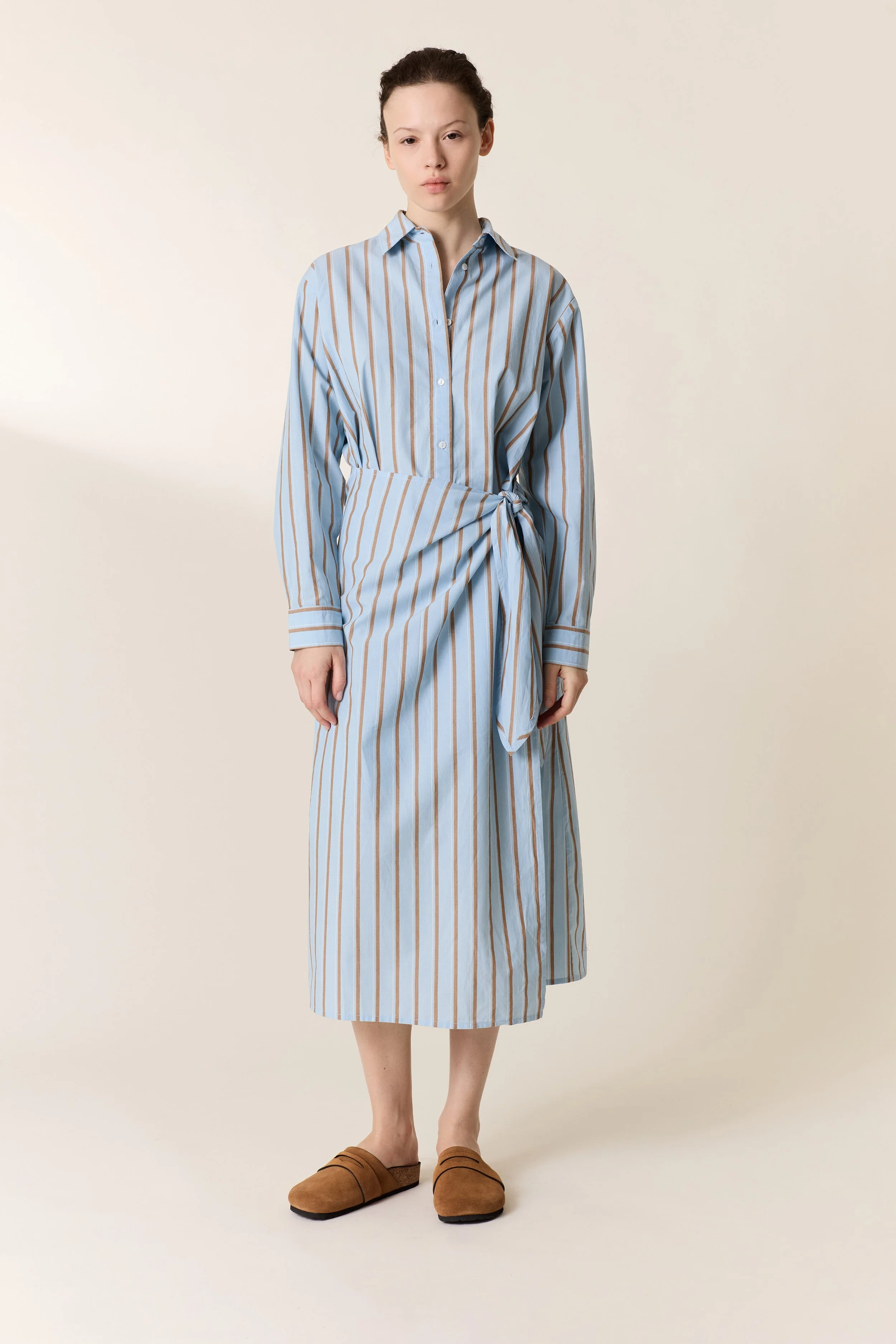 Robe chemise Rebecca Léon & Harper rayures verticales