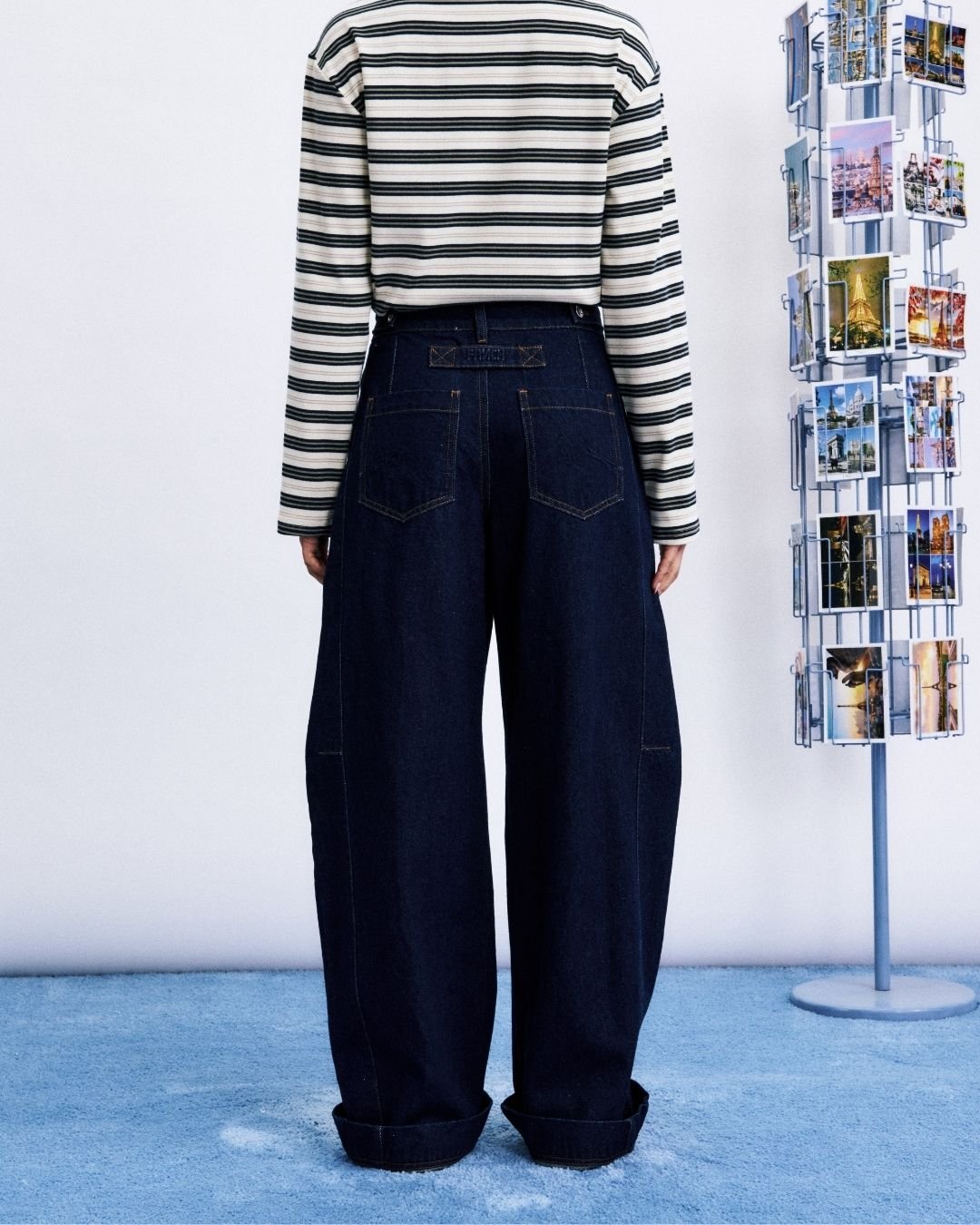 Jean femme Nami FRNCH Paris à taille mi-haute et coupe galbée